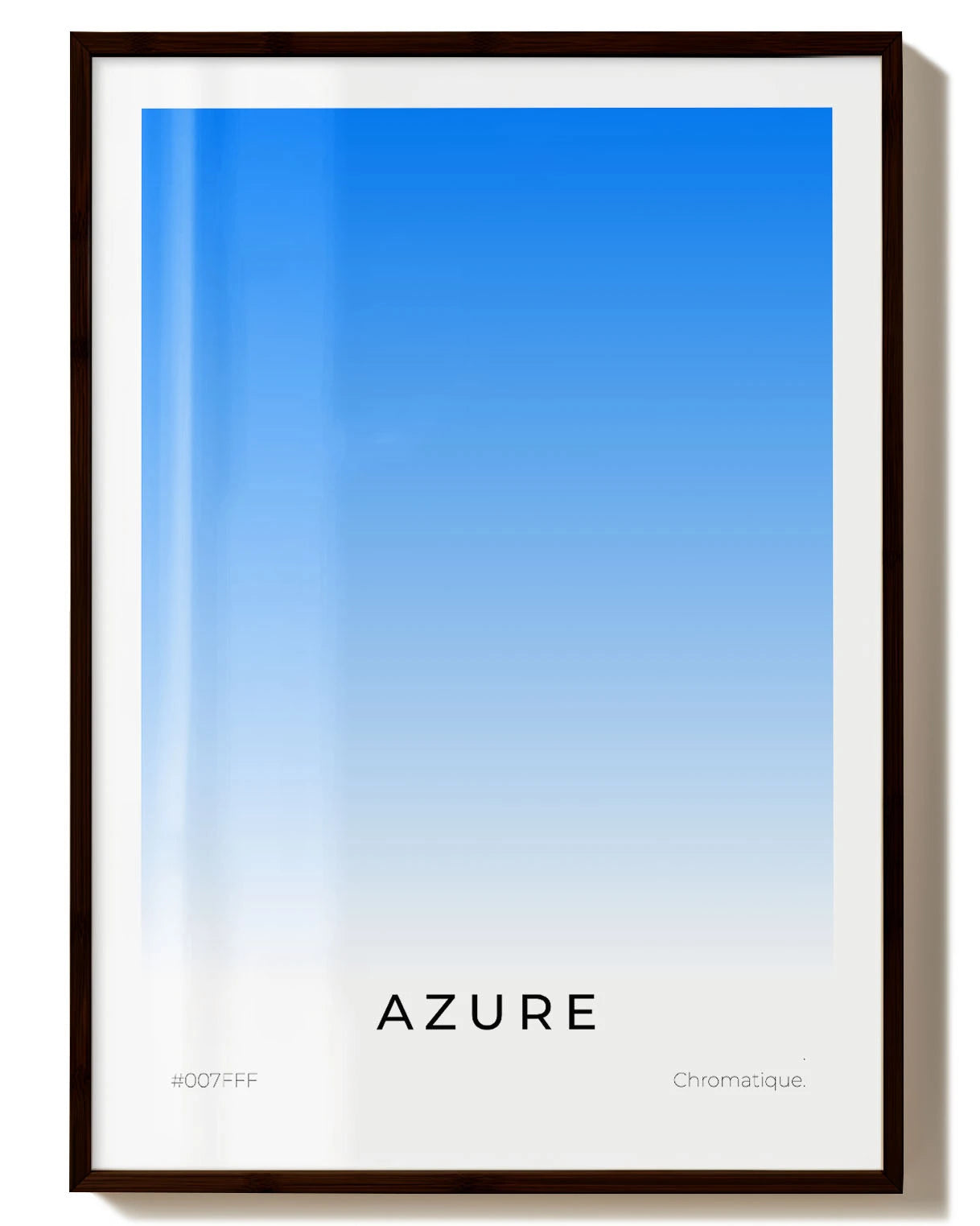 Azure Poster – FineArt Wandbild, moderne Kunst & Fine Art Print von Spawnd, handgefertigt & Made in Germany