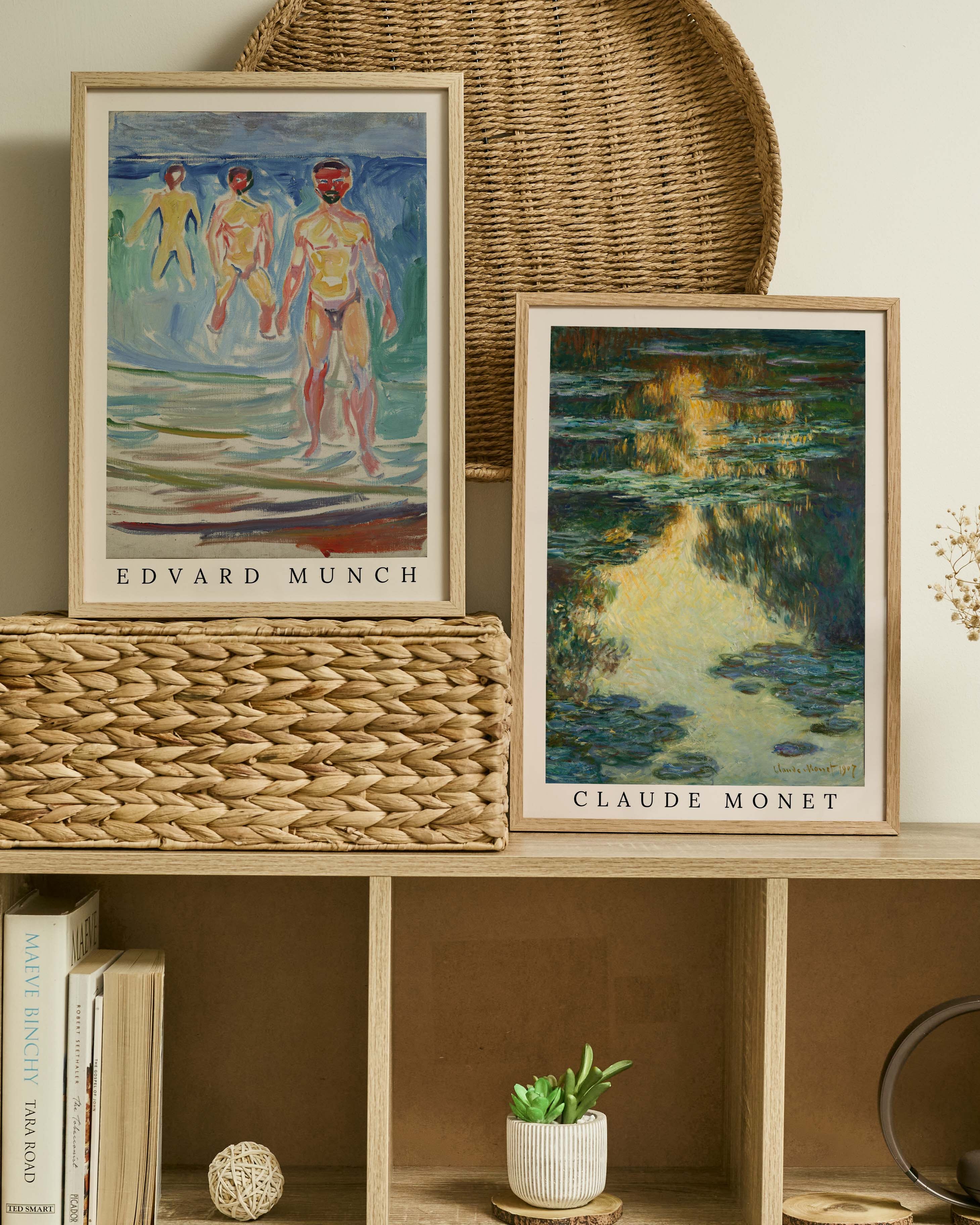 Bathing Men Poster – FineArt Wandbild, moderne Kunst & Fine Art Print von Spawnd, handgefertigt & Made in Germany