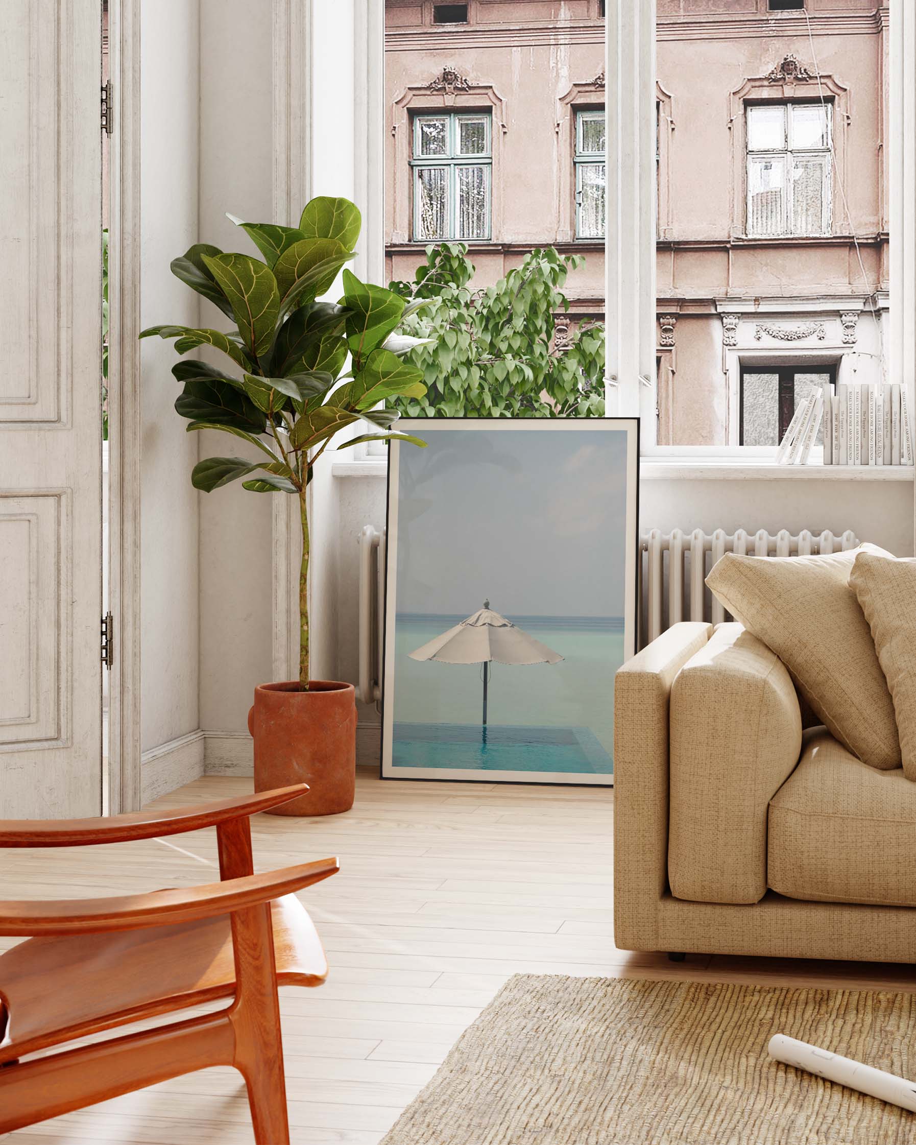 Beach Poster – FineArt Wandbild, moderne Kunst & Fine Art Print von Spawnd, handgefertigt & Made in Germany