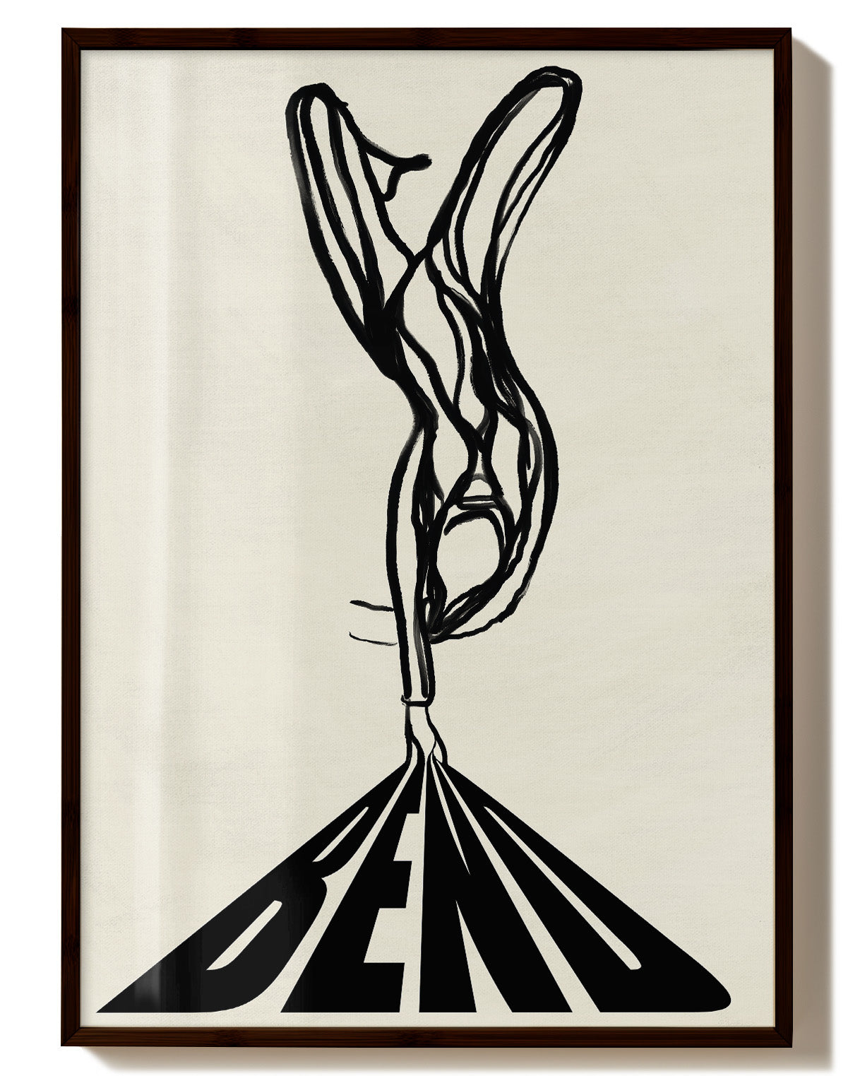 Bend Poster – FineArt Wandbild, moderne Kunst & Fine Art Print von Spawnd, handgefertigt & Made in Germany