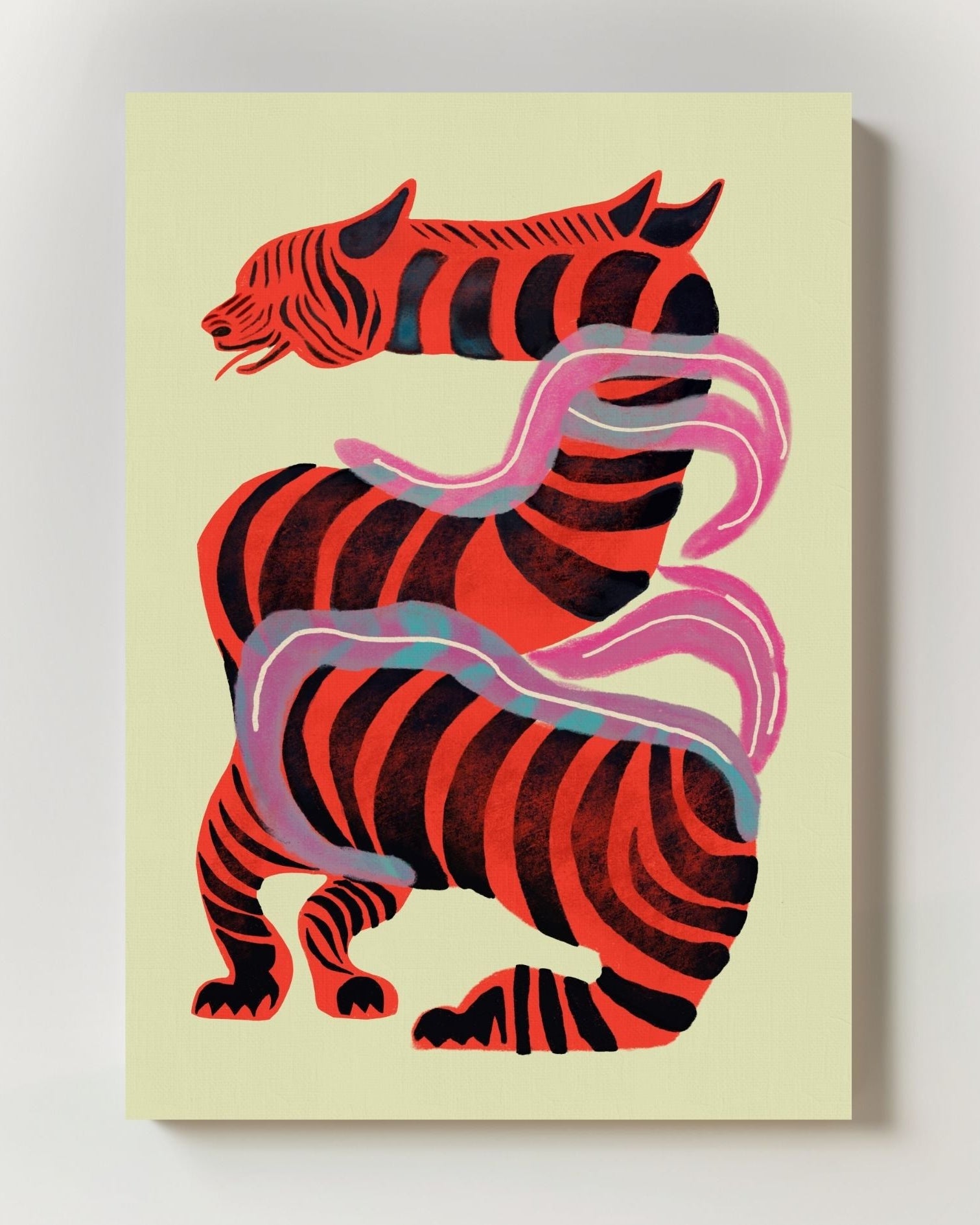 Blind Wolf Poster – FineArt Wandbild, moderne Kunst & Fine Art Print von Spawnd, handgefertigt & Made in Germany
