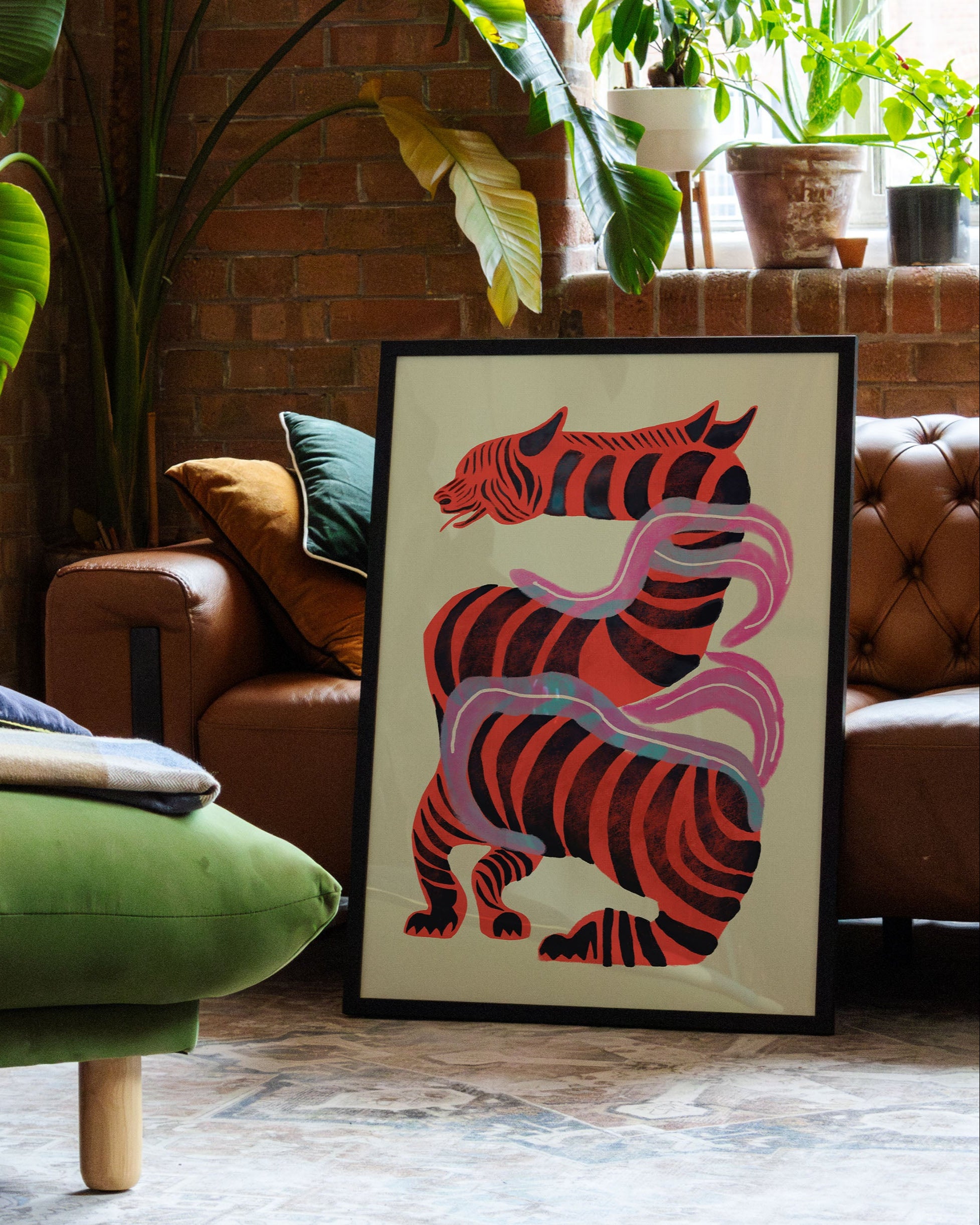 Blind Wolf Poster – FineArt Wandbild, moderne Kunst & Fine Art Print von Spawnd, handgefertigt & Made in Germany