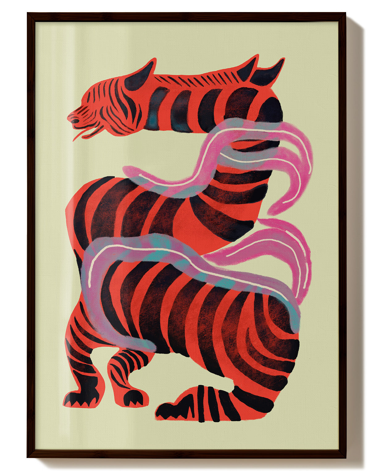 Blind Wolf Poster – FineArt Wandbild, moderne Kunst & Fine Art Print von Spawnd, handgefertigt & Made in Germany