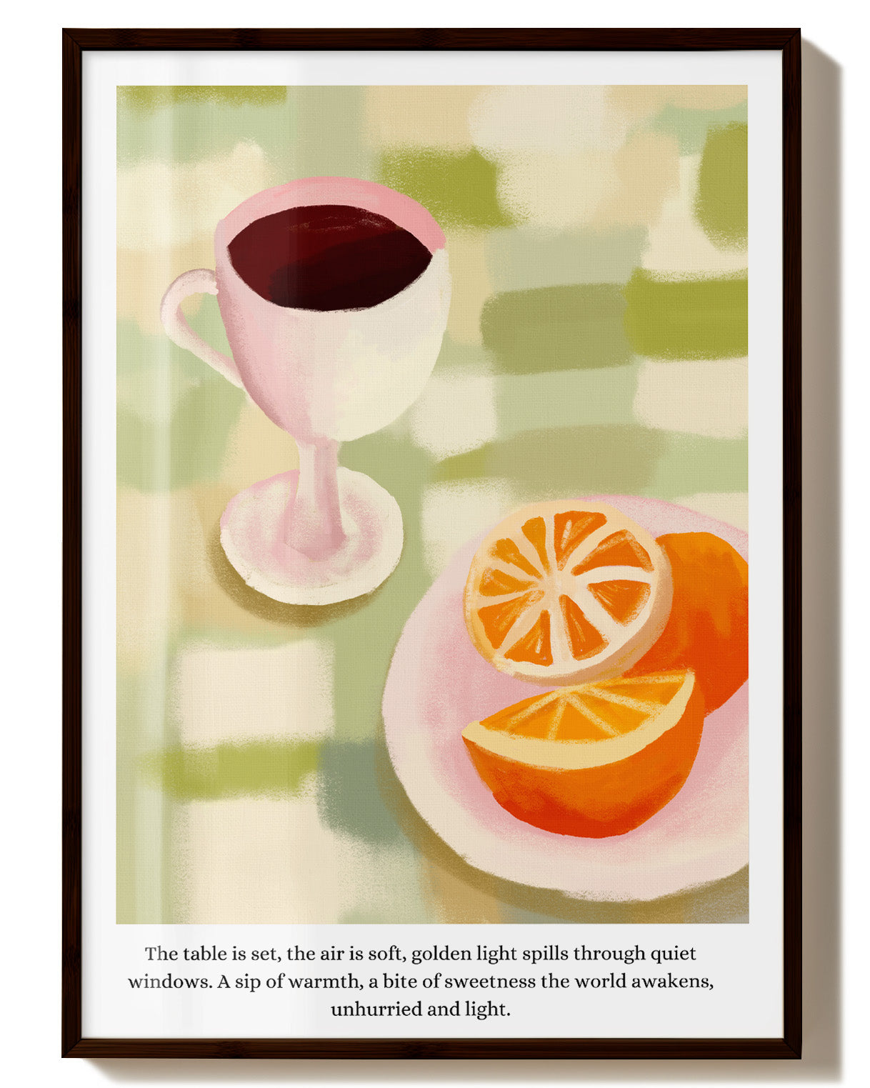 Breakfast Poster – FineArt Wandbild, moderne Kunst & Fine Art Print von Spawnd, handgefertigt & Made in Germany