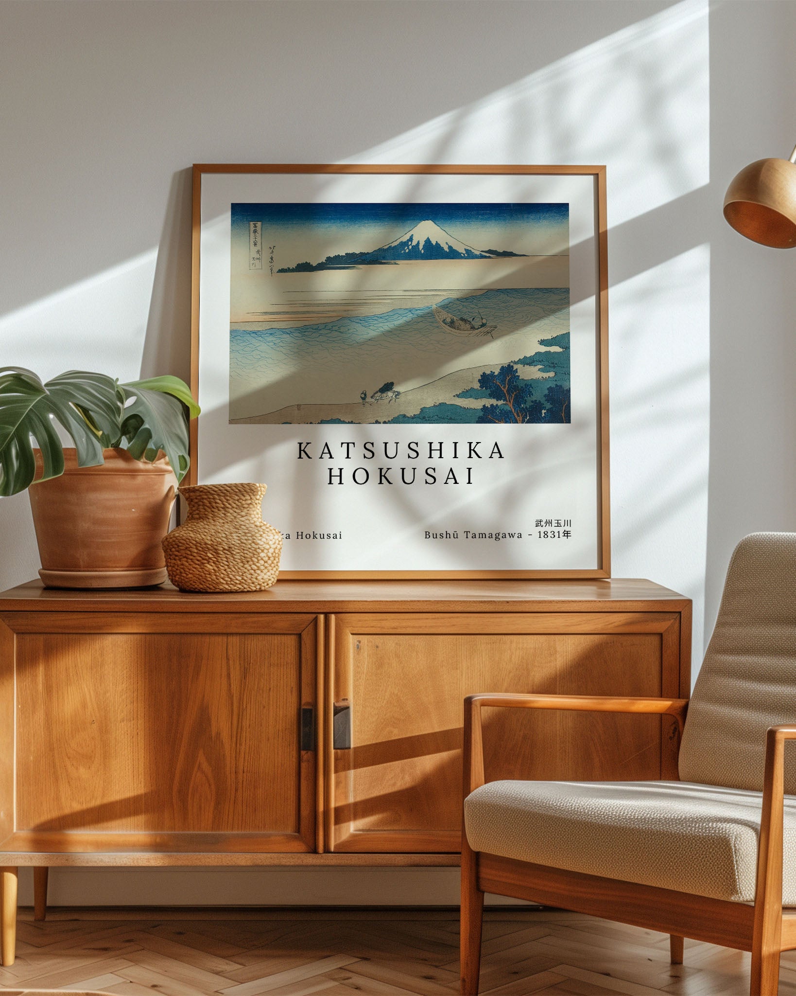 Bushū Tamagawa Poster – FineArt Wandbild, moderne Kunst & Fine Art Print von Spawnd, handgefertigt & Made in Germany