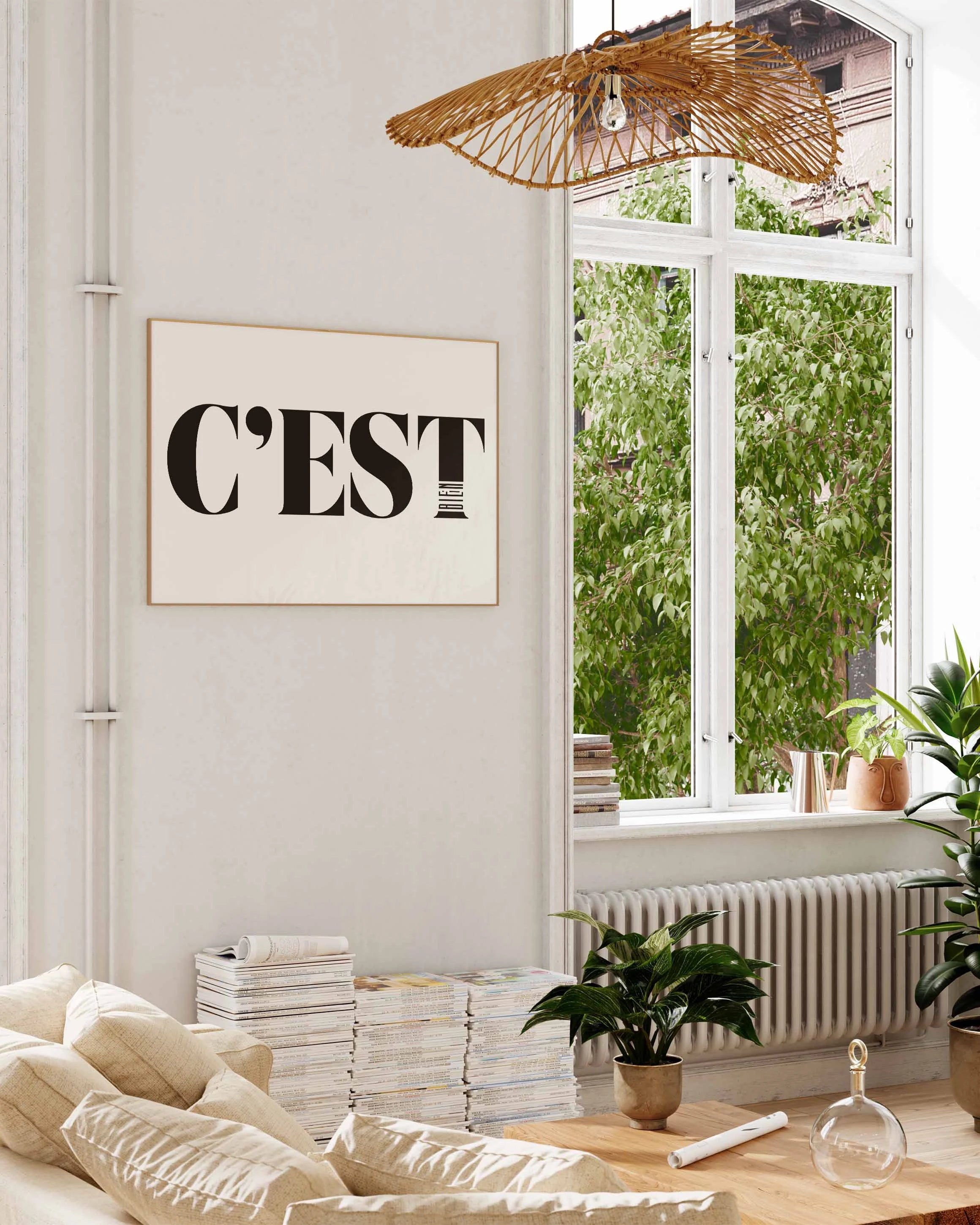 C'est bien Poster – FineArt Wandbild, moderne Kunst & Fine Art Print von Spawnd, handgefertigt & Made in Germany