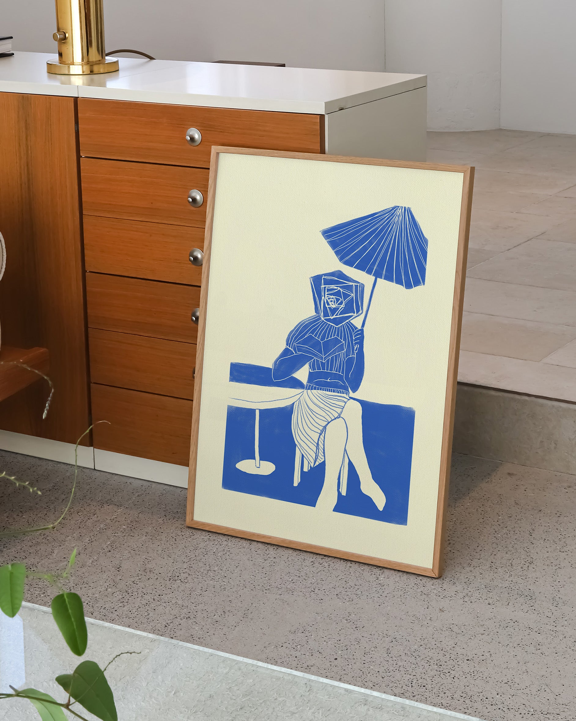 Café Poster – FineArt Wandbild, moderne Kunst & Fine Art Print von Spawnd, handgefertigt & Made in Germany