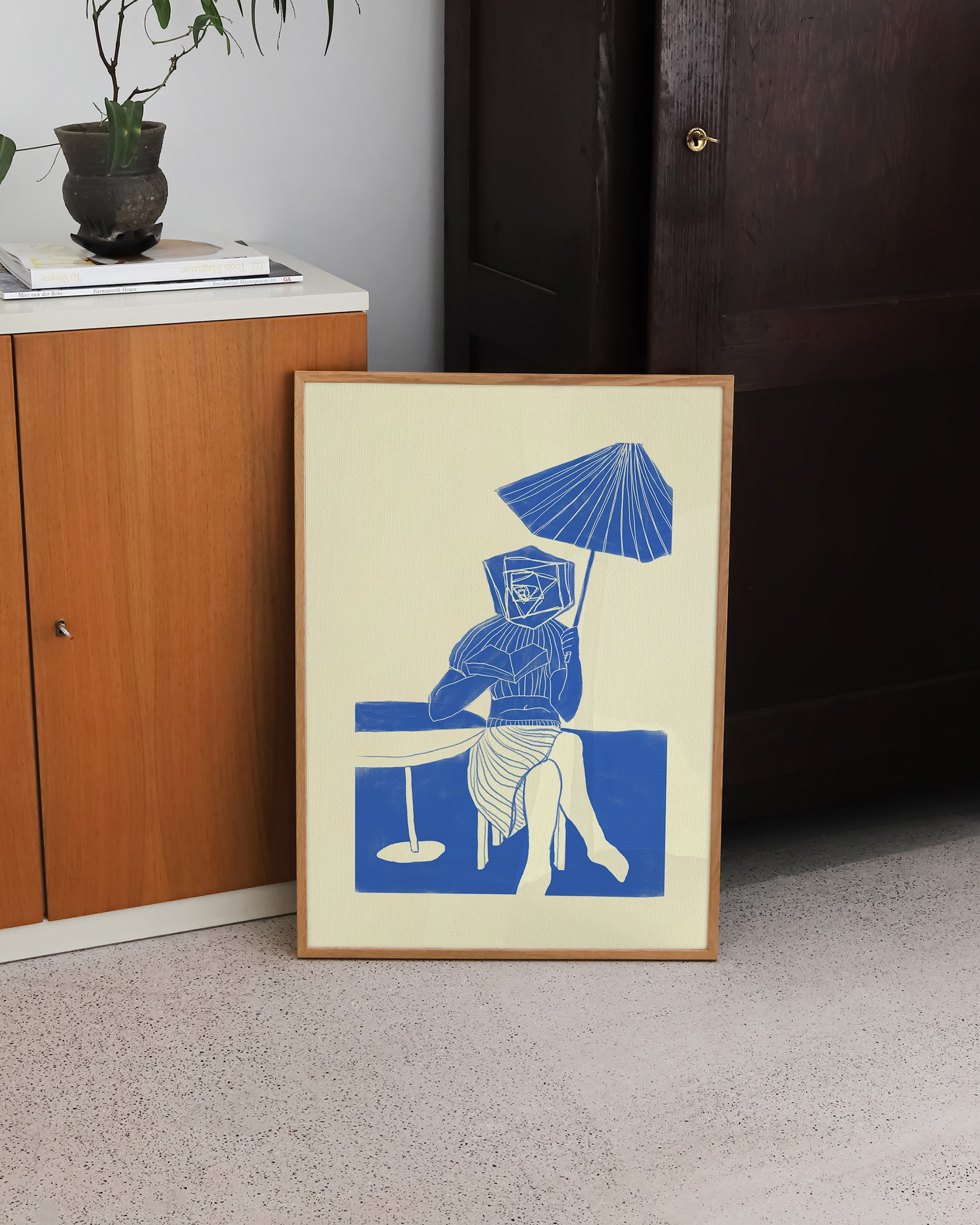 Café Poster – FineArt Wandbild, moderne Kunst & Fine Art Print von Spawnd, handgefertigt & Made in Germany