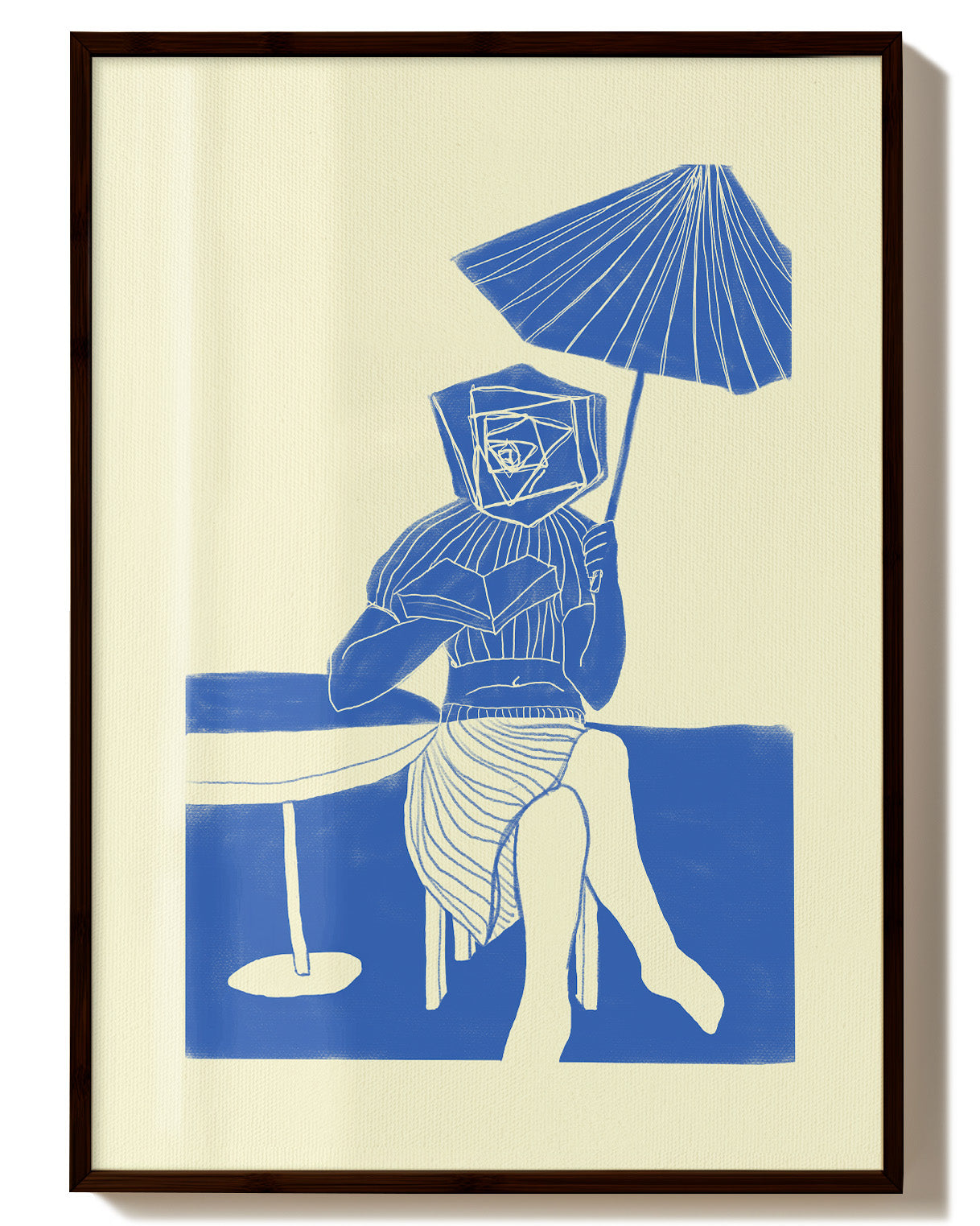 Café Poster – FineArt Wandbild, moderne Kunst & Fine Art Print von Spawnd, handgefertigt & Made in Germany