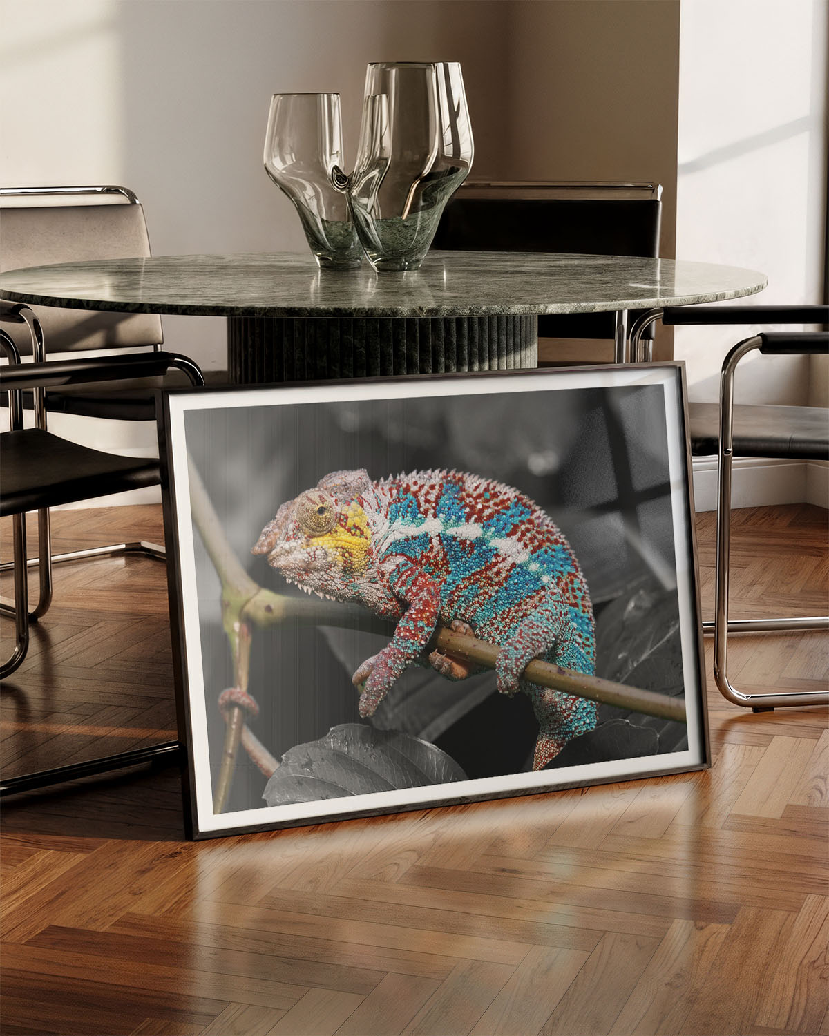 Camouflage error Poster – FineArt Wandbild, moderne Kunst & Fine Art Print von Spawnd, handgefertigt & Made in Germany