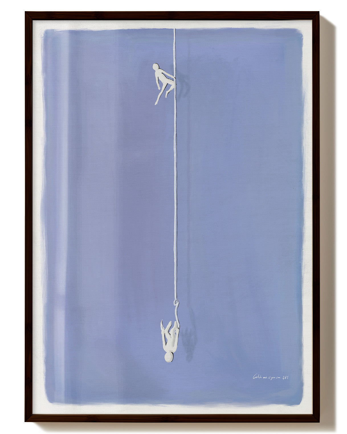 Catch me if you can Poster – FineArt Wandbild, moderne Kunst & Fine Art Print von Spawnd, handgefertigt & Made in Germany