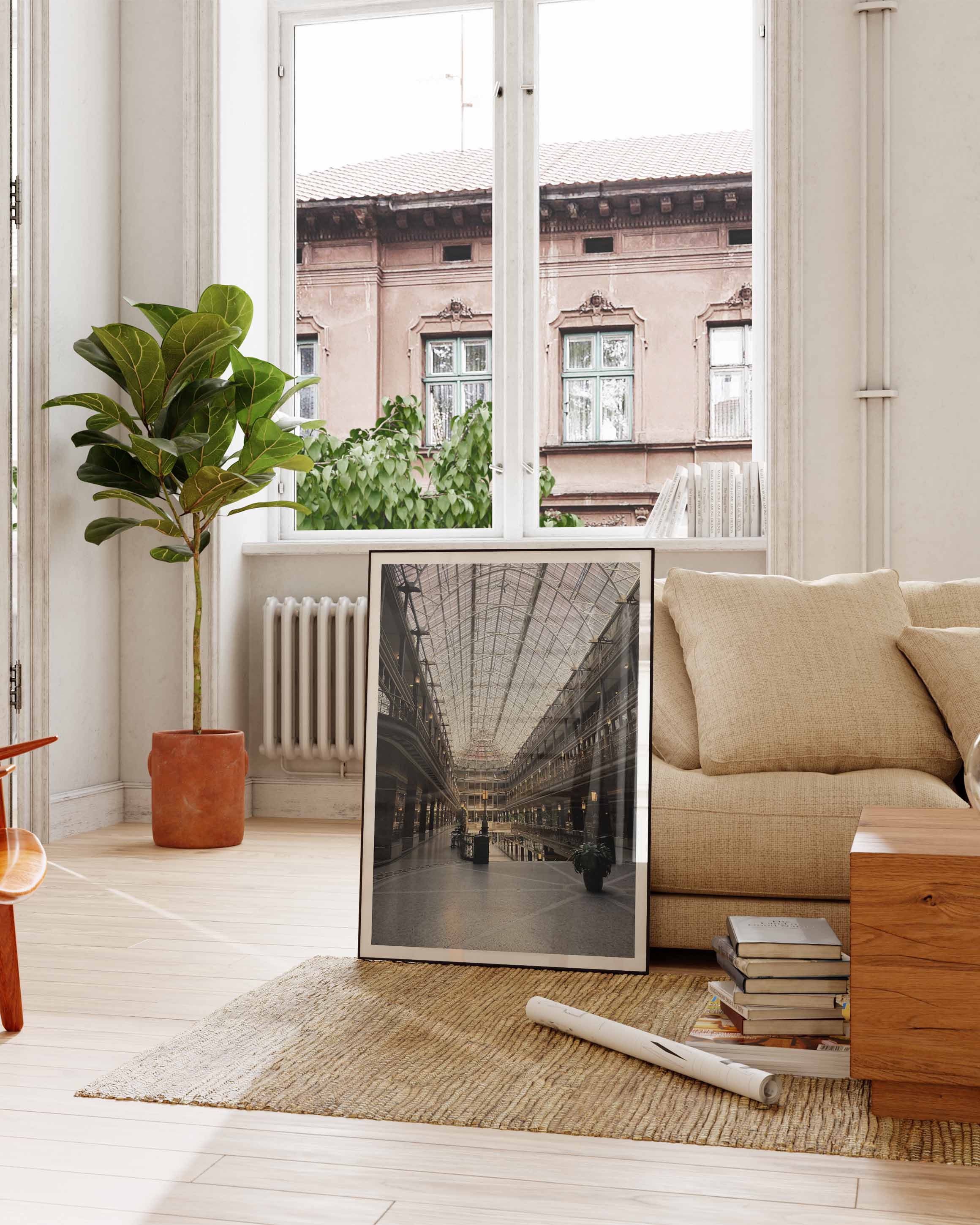 Cleveland Poster – FineArt Wandbild, moderne Kunst & Fine Art Print von Spawnd, handgefertigt & Made in Germany