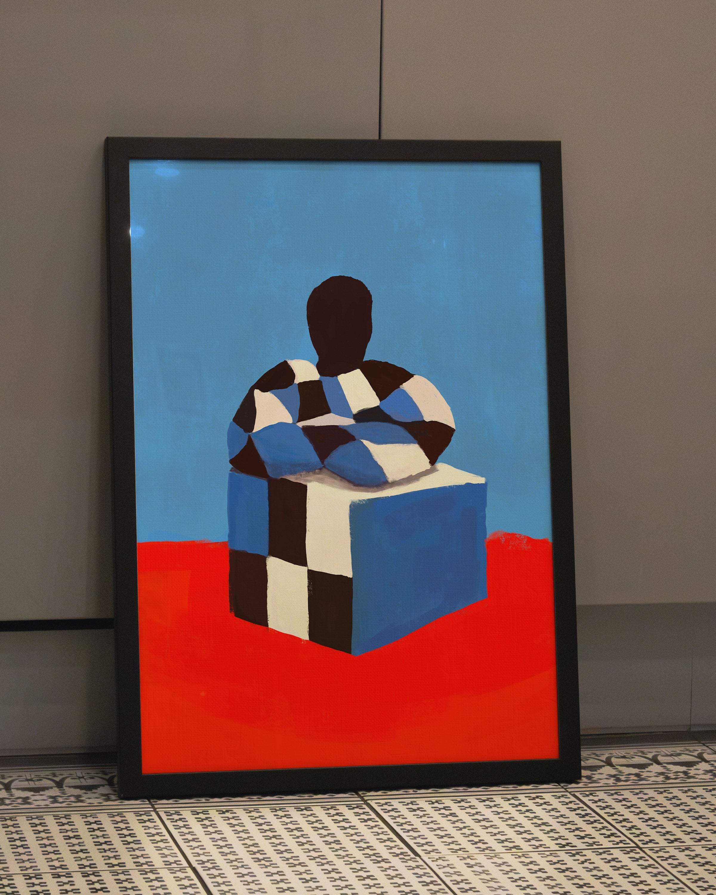 Cubed Self Poster – FineArt Wandbild, moderne Kunst & Fine Art Print von Spawnd, handgefertigt & Made in Germany