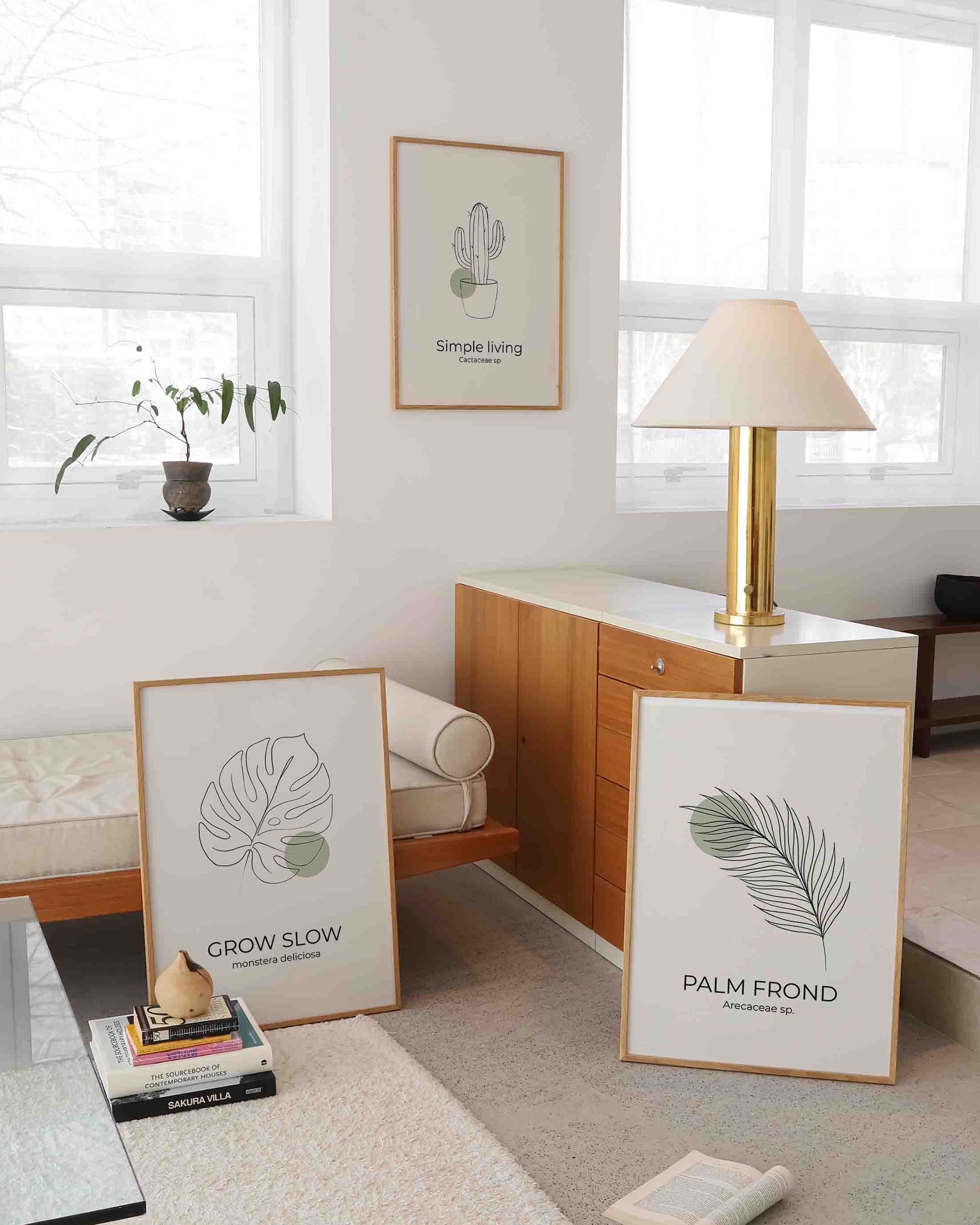 Monstera Dekorationsposter – Grow Slow