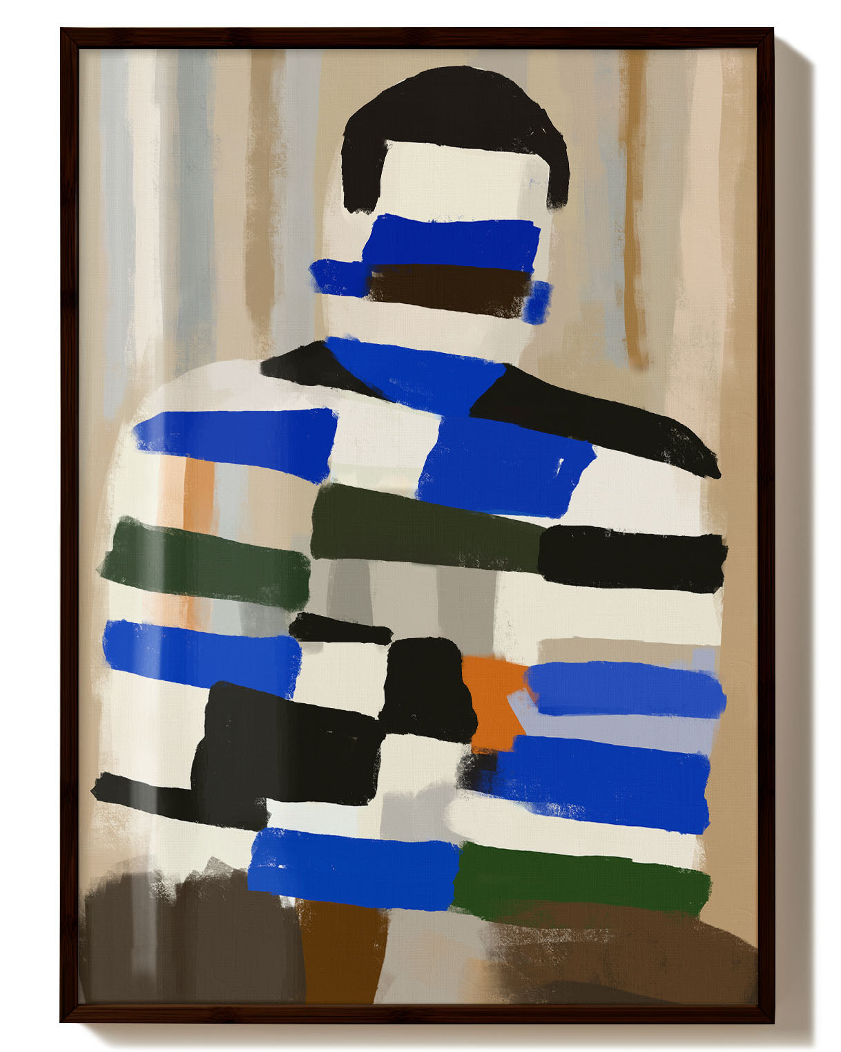 Fragmented | Abstraktes Porträtposter