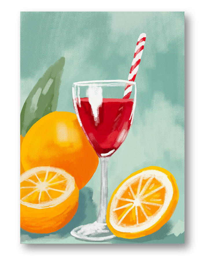 Bittersweet | Zitrus-Stillleben Poster