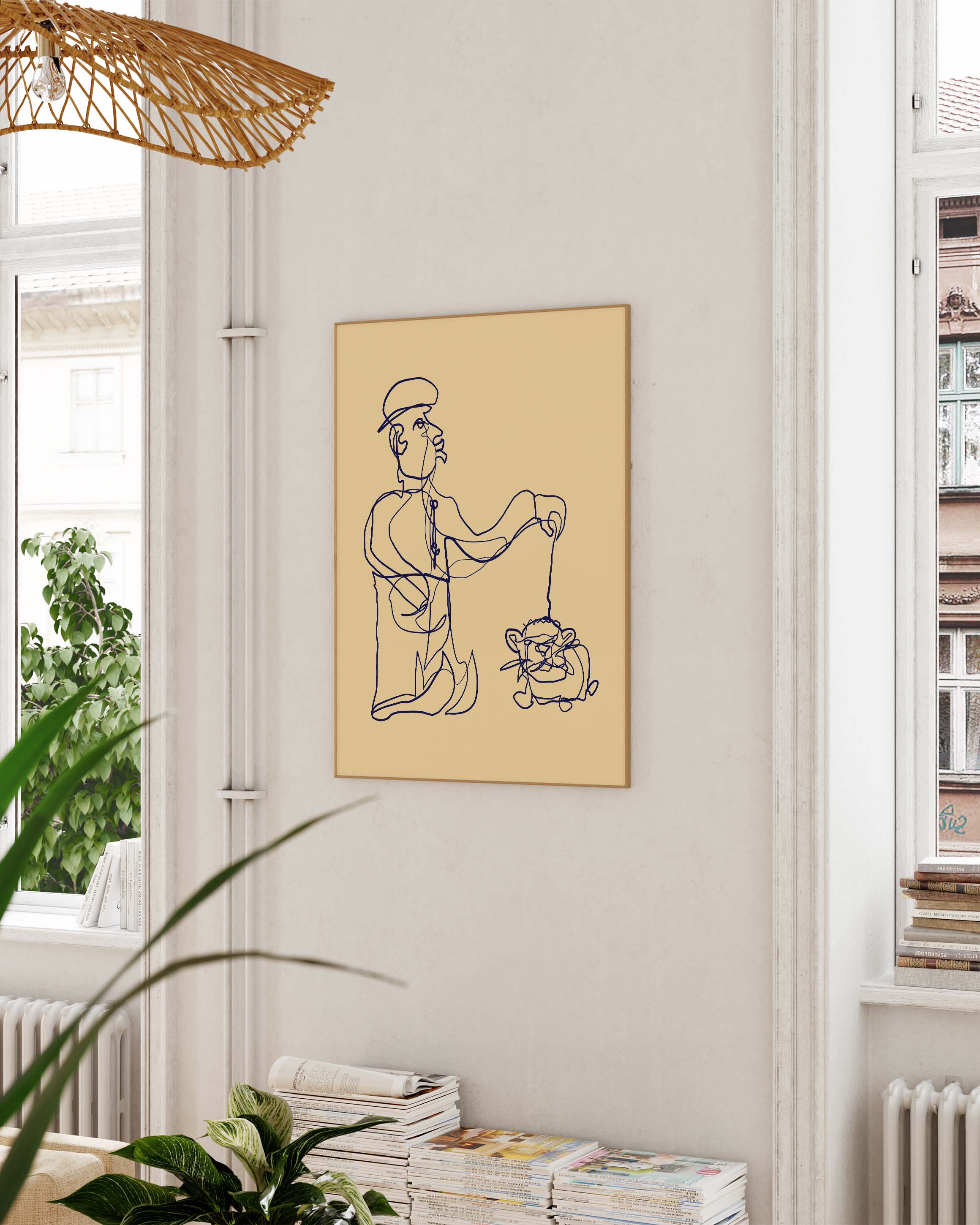 Doesn't bite Poster – FineArt Wandbild, moderne Kunst & Fine Art Print von Spawnd, handgefertigt & Made in Germany