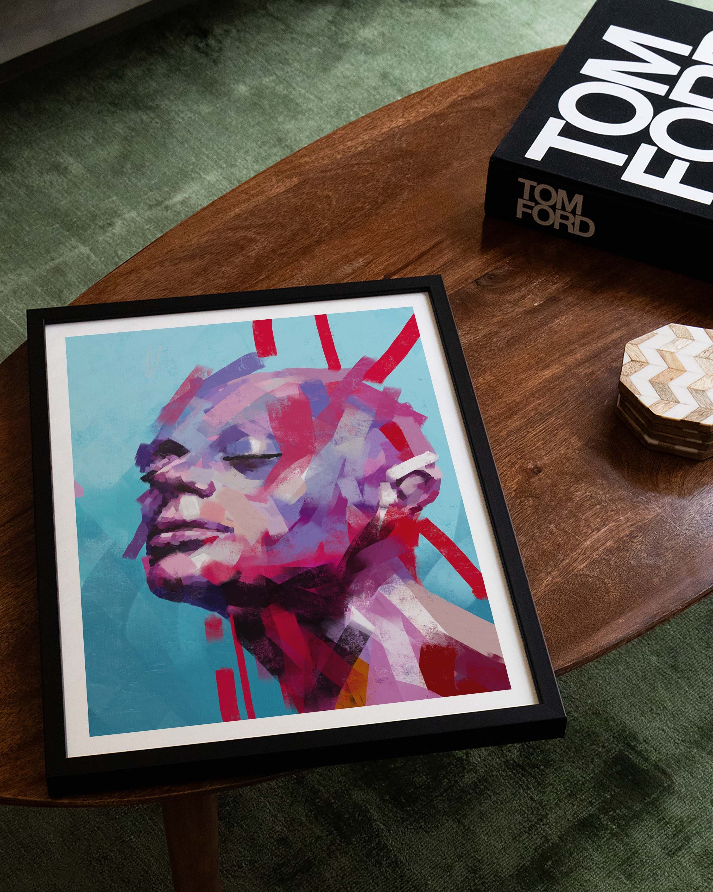 Drowning in Paint Poster – FineArt Wandbild, moderne Kunst & Fine Art Print von Spawnd, handgefertigt & Made in Germany