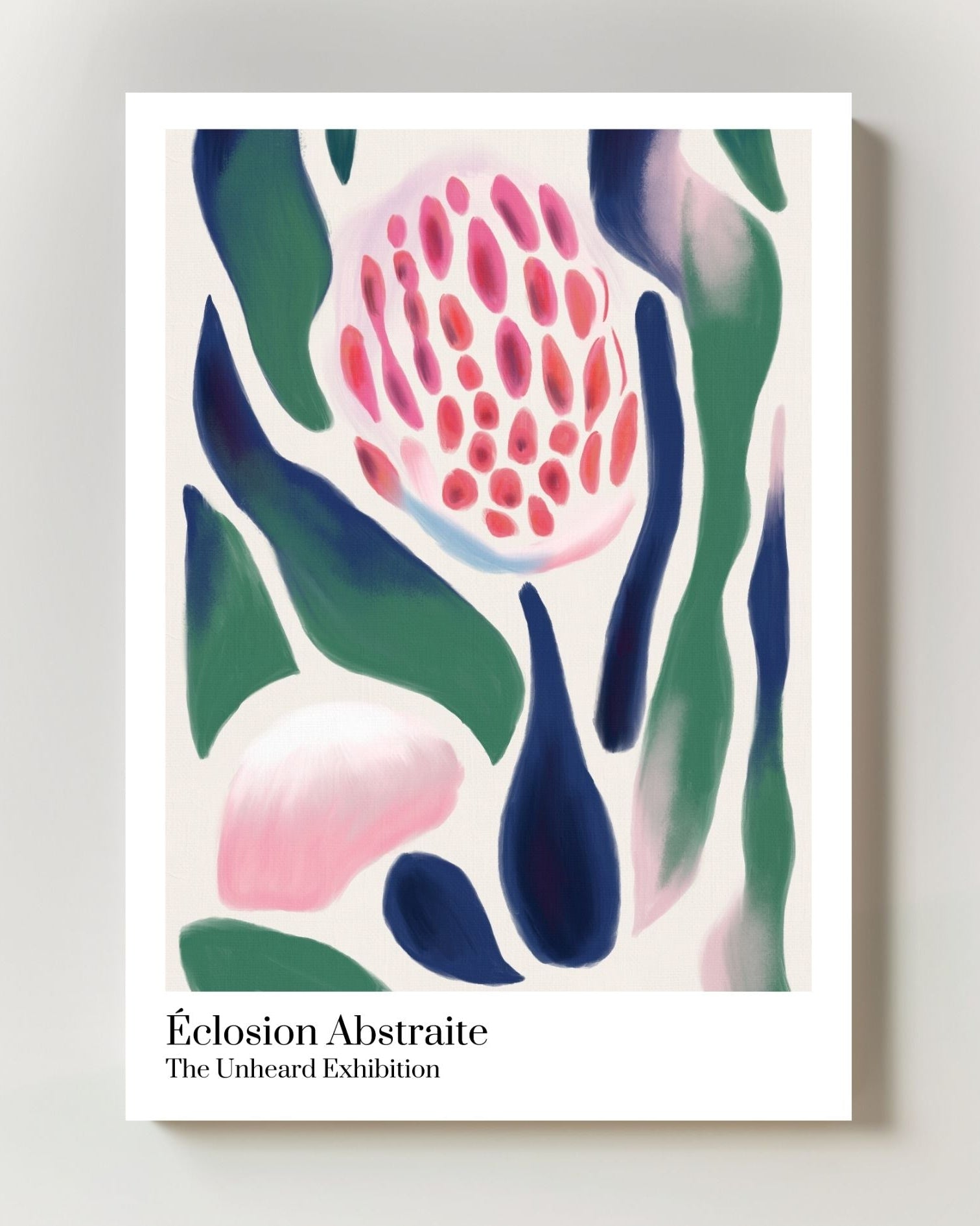 Éclosion Abstraite Poster – FineArt Wandbild, moderne Kunst & Fine Art Print von Spawnd, handgefertigt & Made in Germany