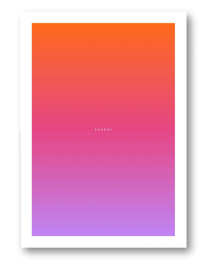 Energy Poster – FineArt Wandbild, moderne Kunst & Fine Art Print von Spawnd, handgefertigt & Made in Germany