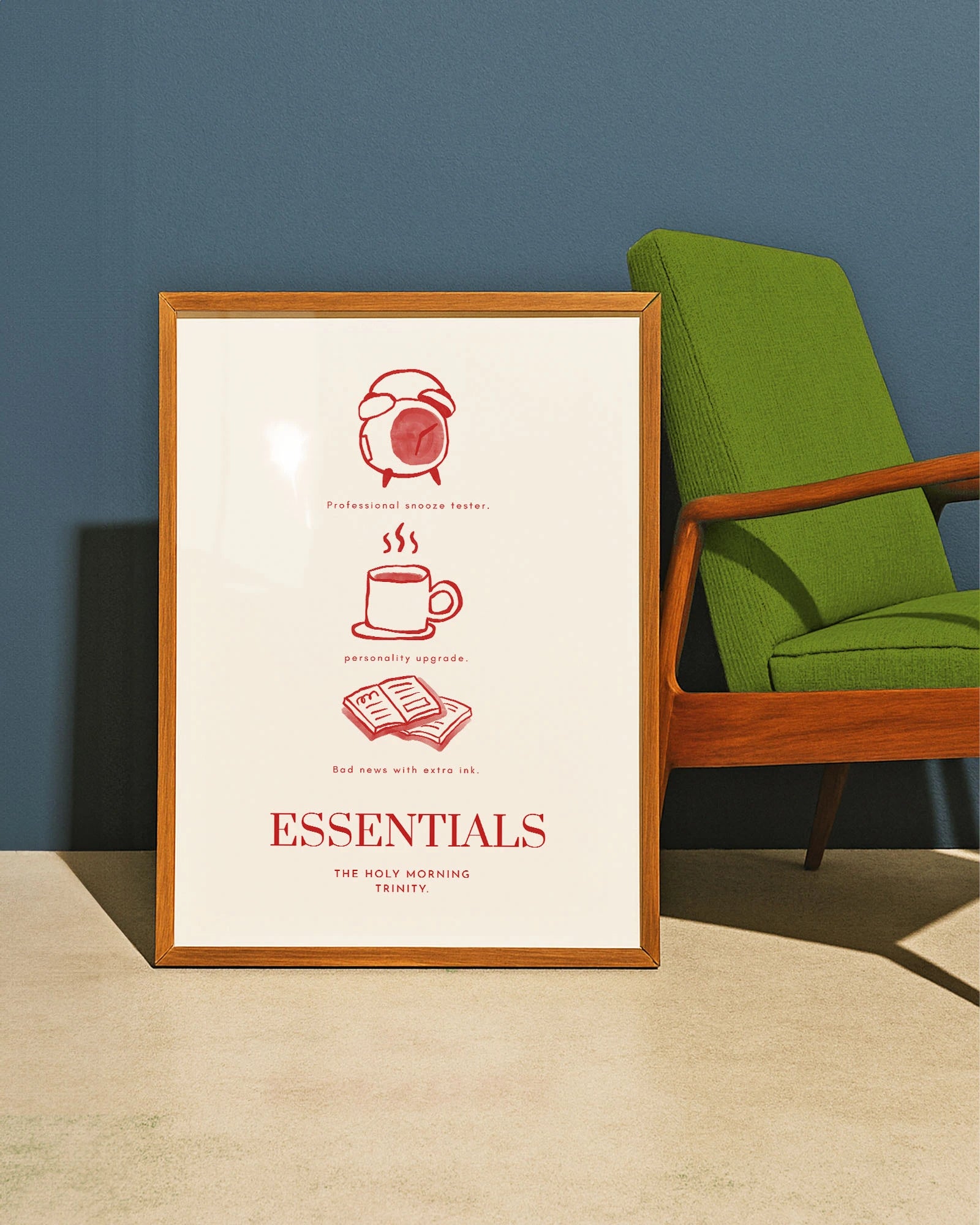 Essentials Poster – FineArt Wandbild, moderne Kunst & Fine Art Print von Spawnd, handgefertigt & Made in Germany