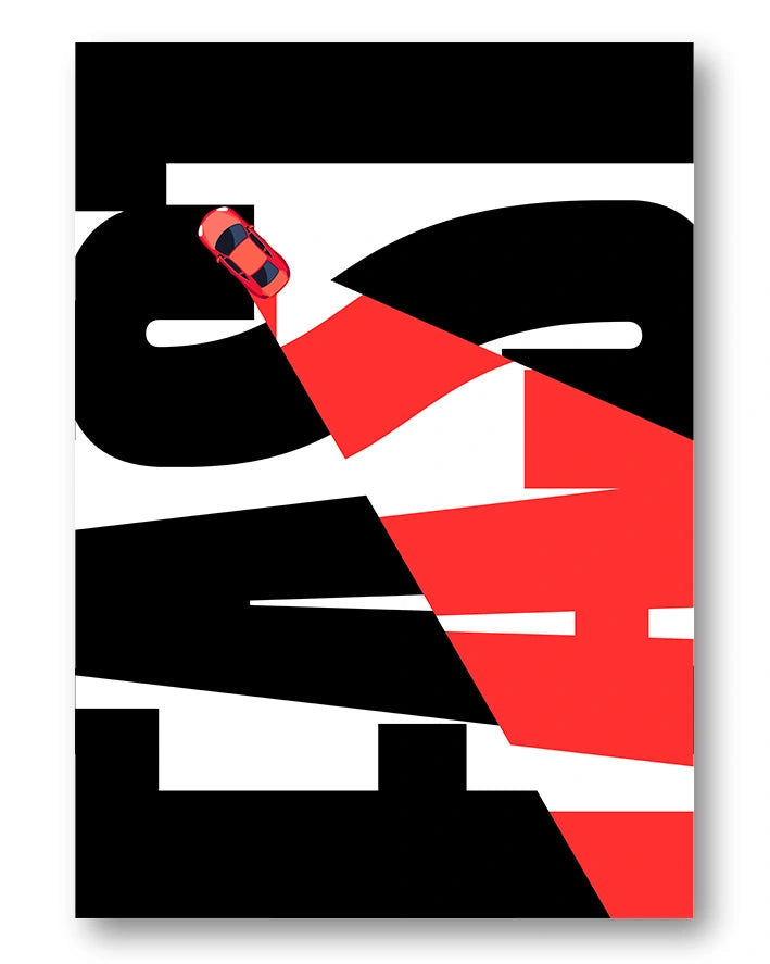 Fast Poster – FineArt Wandbild, moderne Kunst & Fine Art Print von Spawnd, handgefertigt & Made in Germany