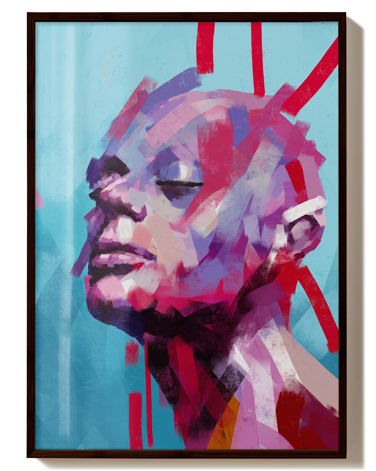 Drowning in Paint | Expressionistisches Porträtposter