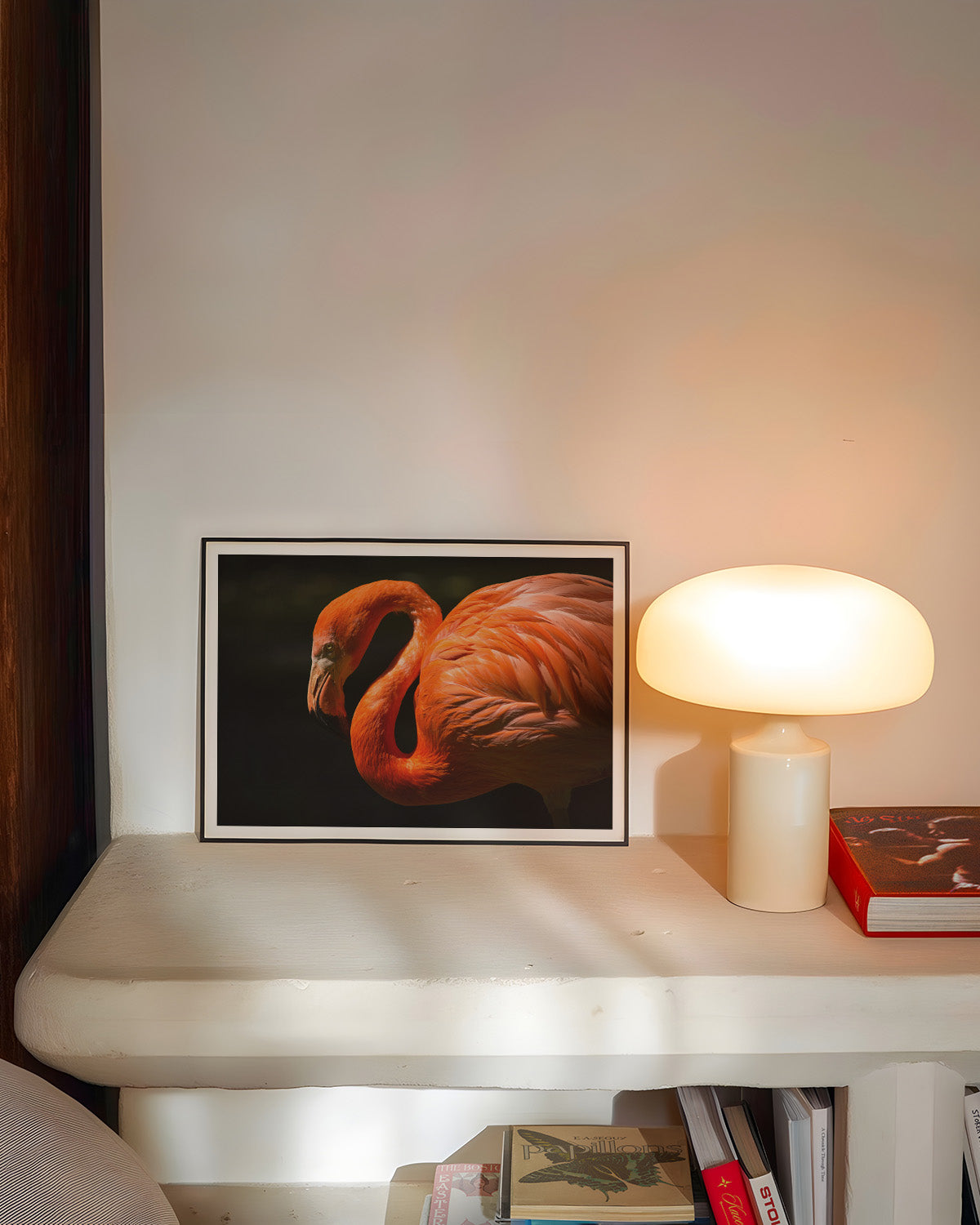 FlamingoDream Poster – FineArt Wandbild, moderne Kunst & Fine Art Print von Spawnd, handgefertigt & Made in Germany