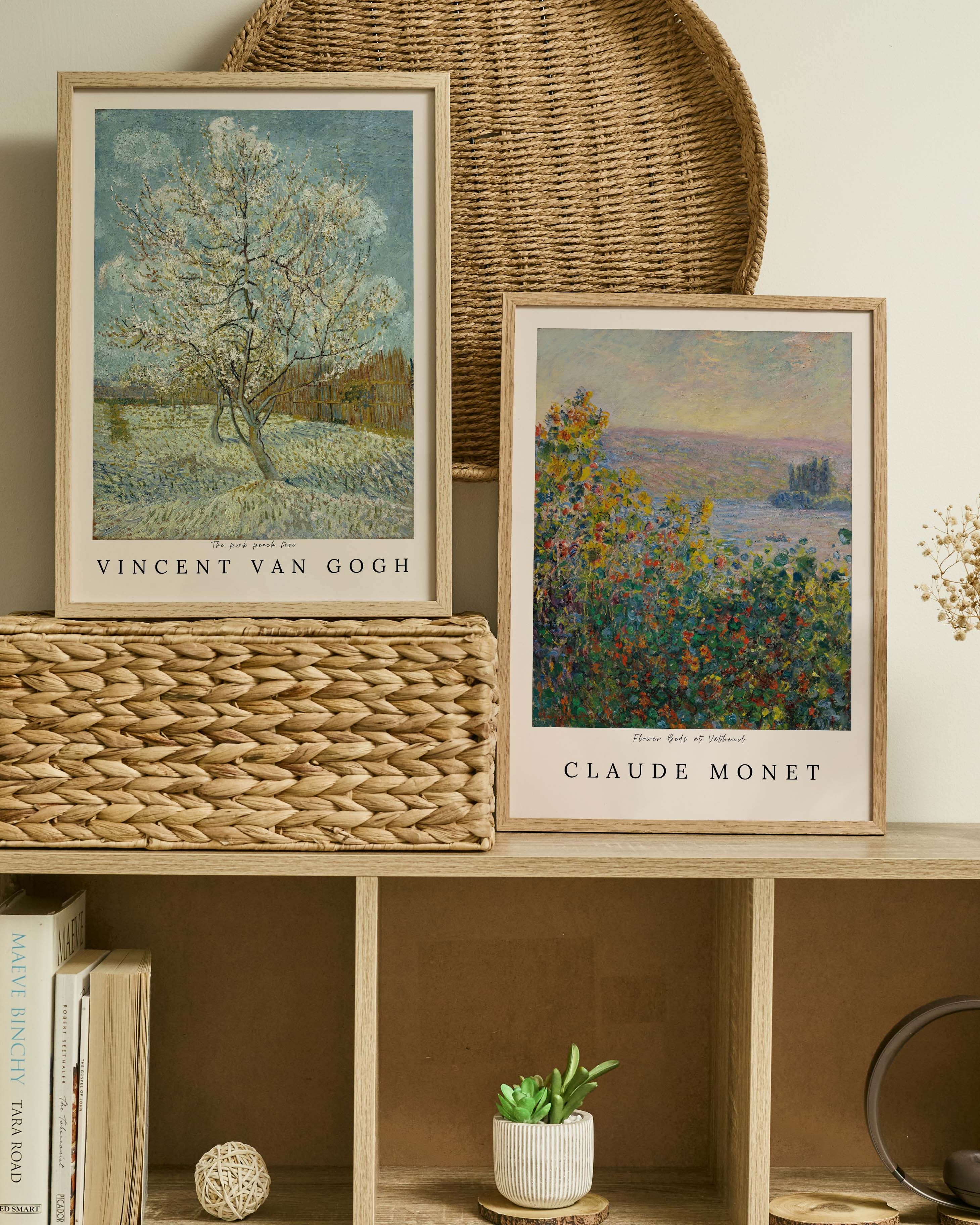 Flower Beds at Vétheuil Poster – FineArt Wandbild, moderne Kunst & Fine Art Print von Spawnd, handgefertigt & Made in Germany