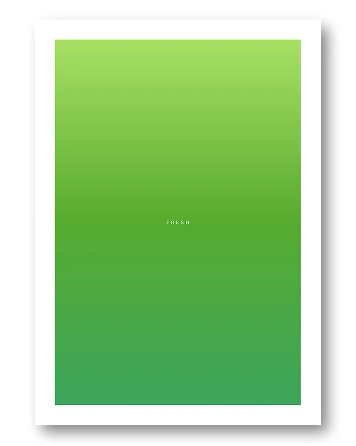 Fresh Poster – FineArt Wandbild, moderne Kunst & Fine Art Print von Spawnd, handgefertigt & Made in Germany