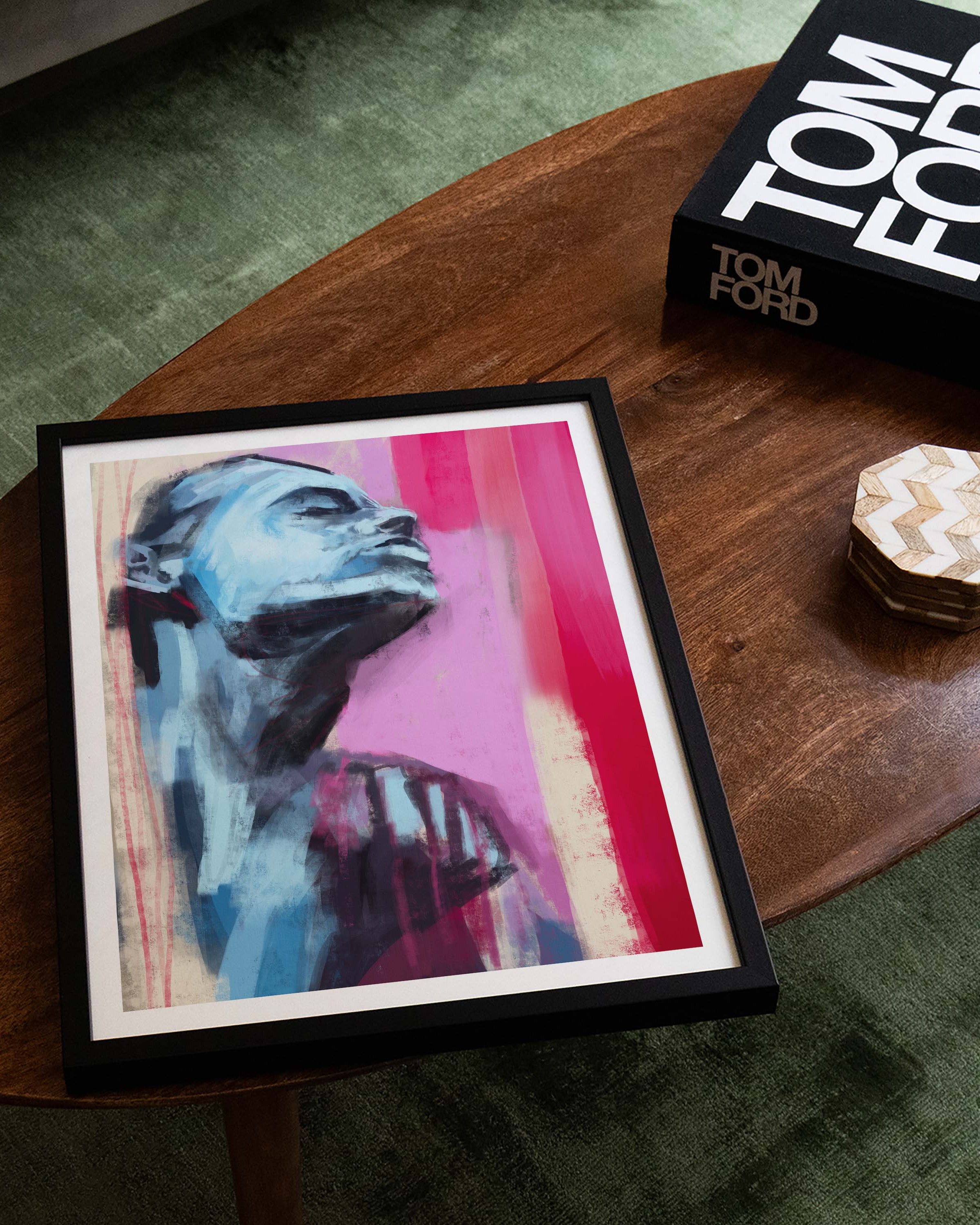 Frozen Heart Poster im Wohnzimmer – Fine Art Print – Spawnd