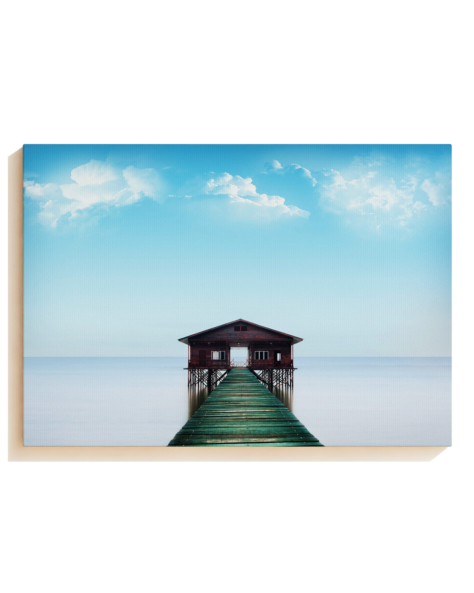 House in the ocean - Leinwand