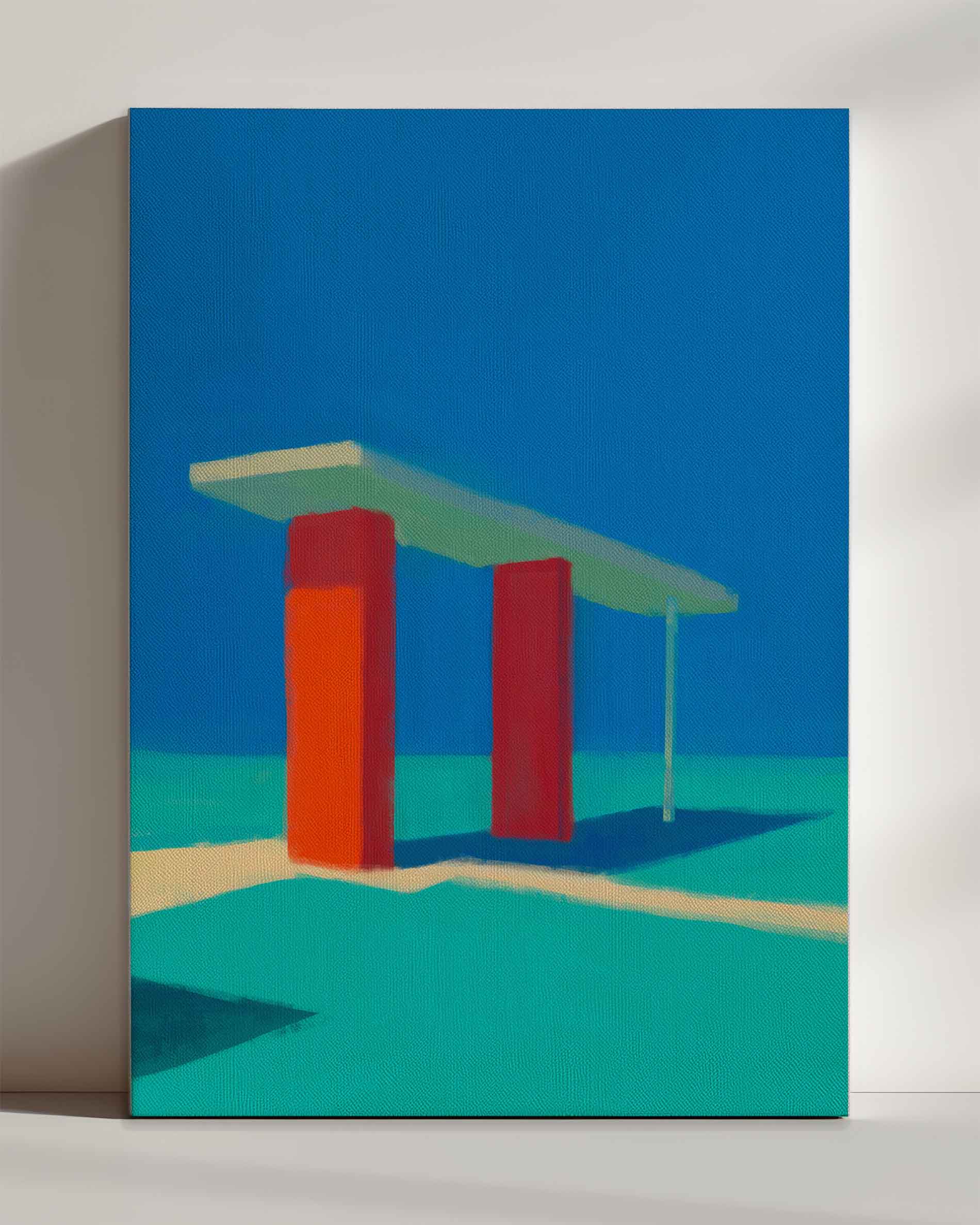 Gasstation - Leinwand