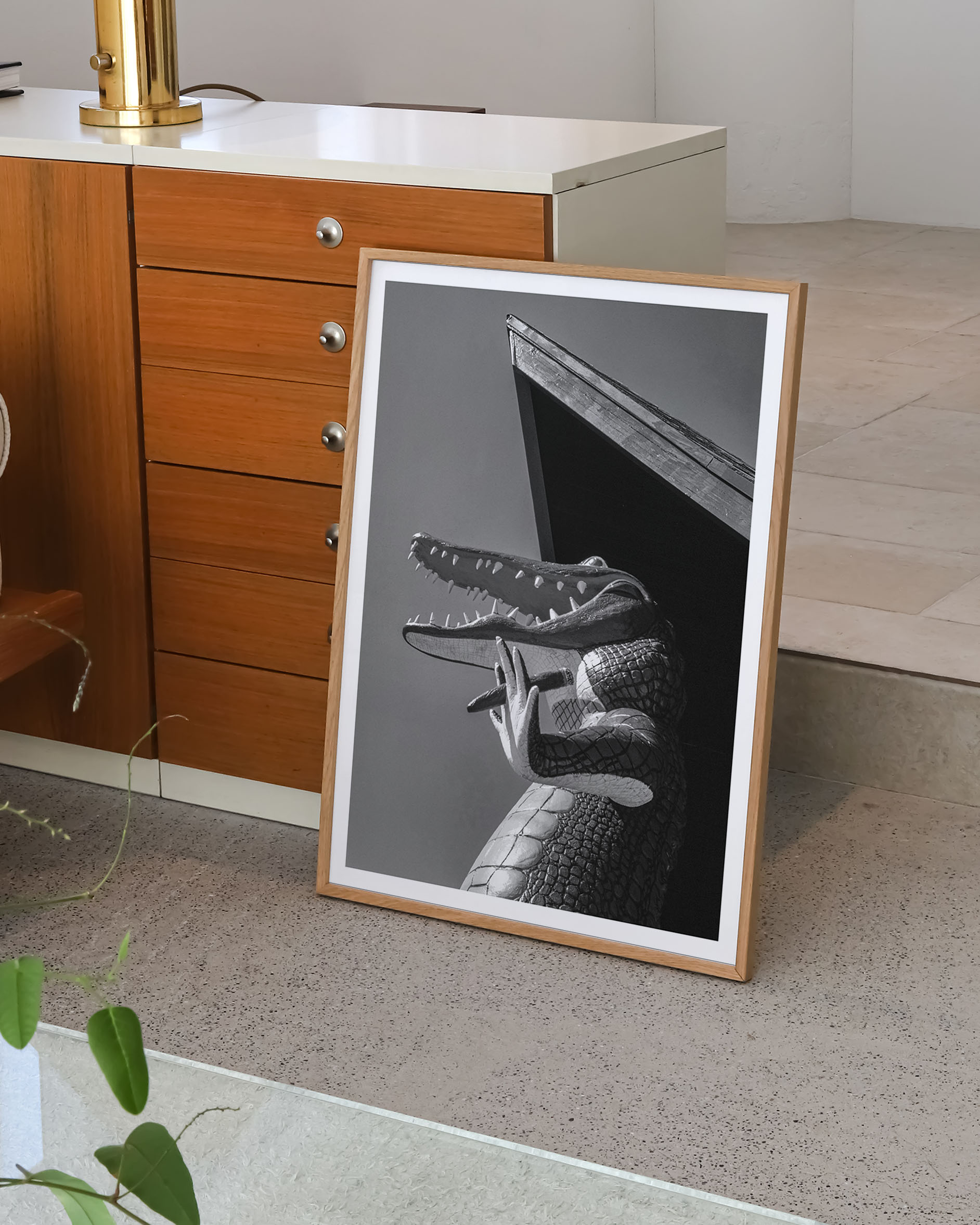 Gatorland zoo Florida 1979 Poster – FineArt Wandbild, moderne Kunst & Fine Art Print von Spawnd, handgefertigt & Made in Germany