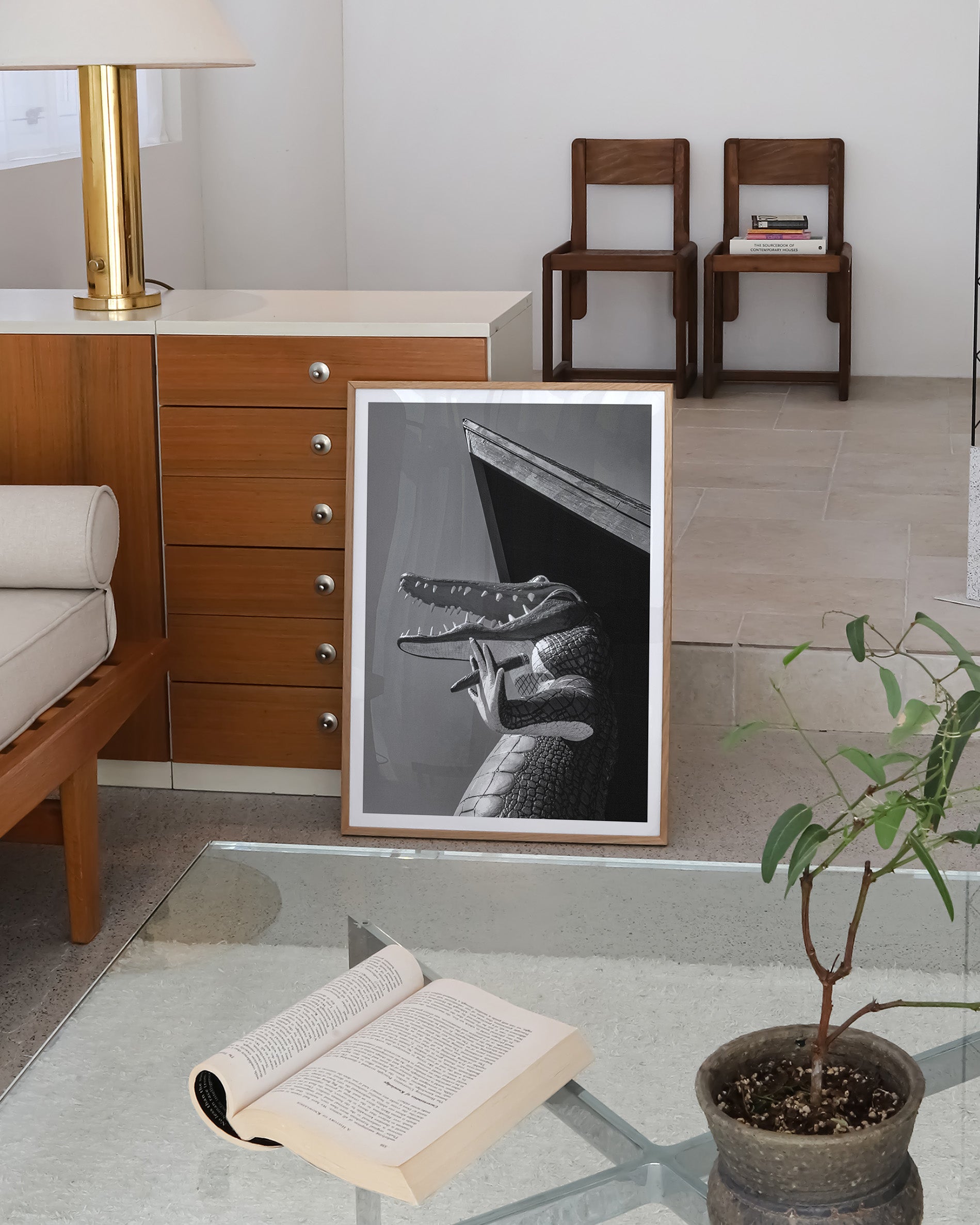 Gatorland zoo Florida 1979 Poster – FineArt Wandbild, moderne Kunst & Fine Art Print von Spawnd, handgefertigt & Made in Germany