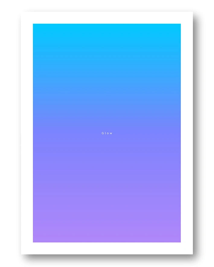 Glow Poster – FineArt Wandbild, moderne Kunst & Fine Art Print von Spawnd, handgefertigt & Made in Germany