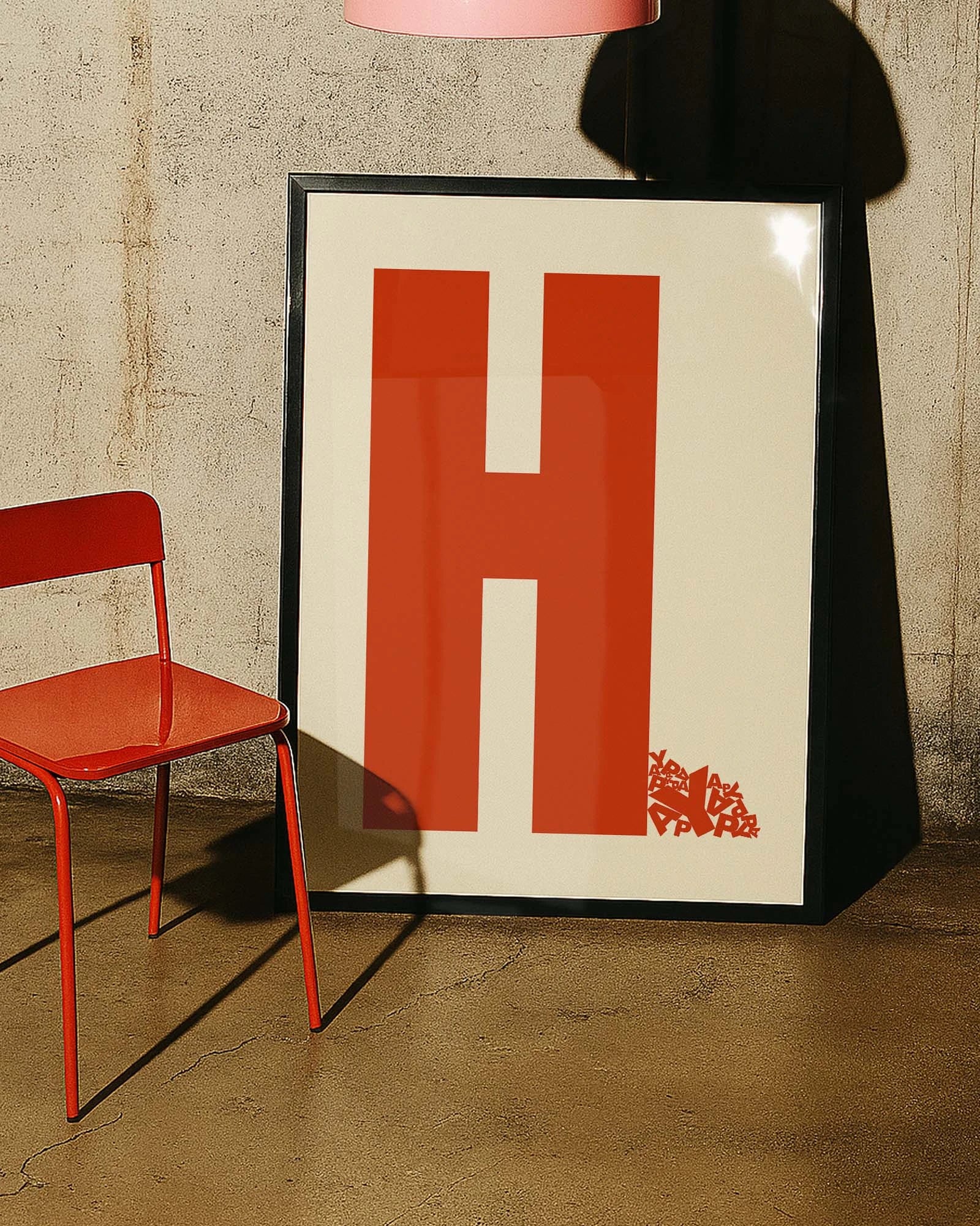 Happy Poster – FineArt Wandbild, moderne Kunst & Fine Art Print von Spawnd, handgefertigt & Made in Germany