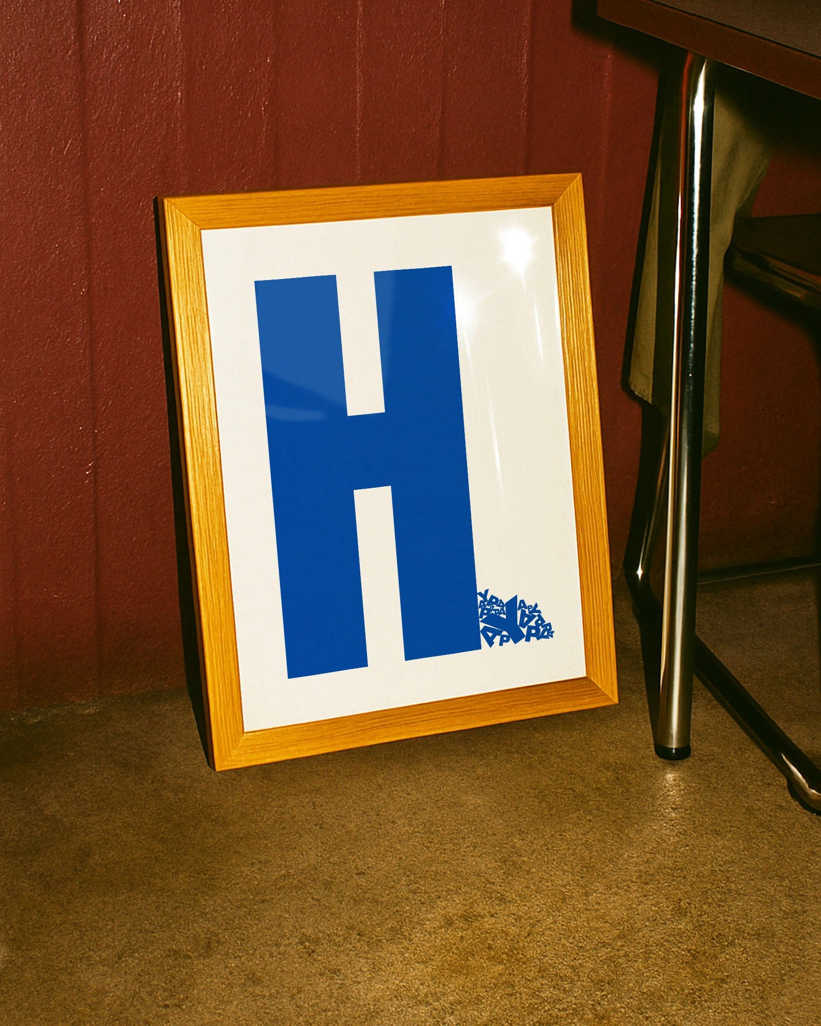 Happy Poster – FineArt Wandbild, moderne Kunst & Fine Art Print von Spawnd, handgefertigt & Made in Germany