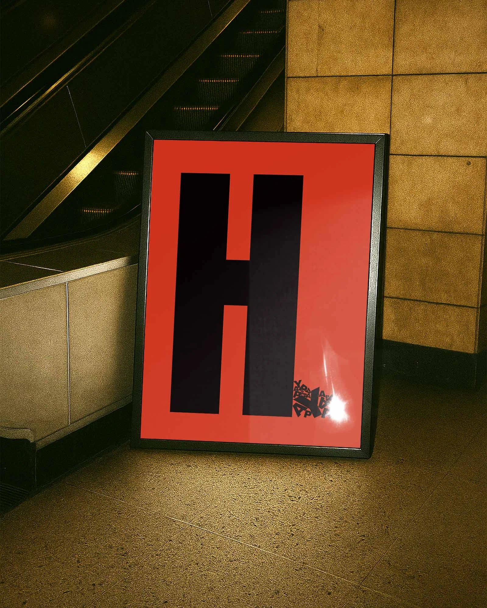 Happy Poster – FineArt Wandbild, moderne Kunst & Fine Art Print von Spawnd, handgefertigt & Made in Germany