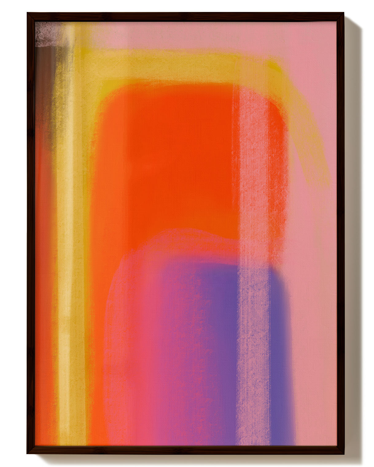 Heat Memory | Abstraktes Farbspiel-Poster Poster – FineArt Wandbild, moderne Kunst & Fine Art Print von Spawnd, handgefertigt & Made in Germany