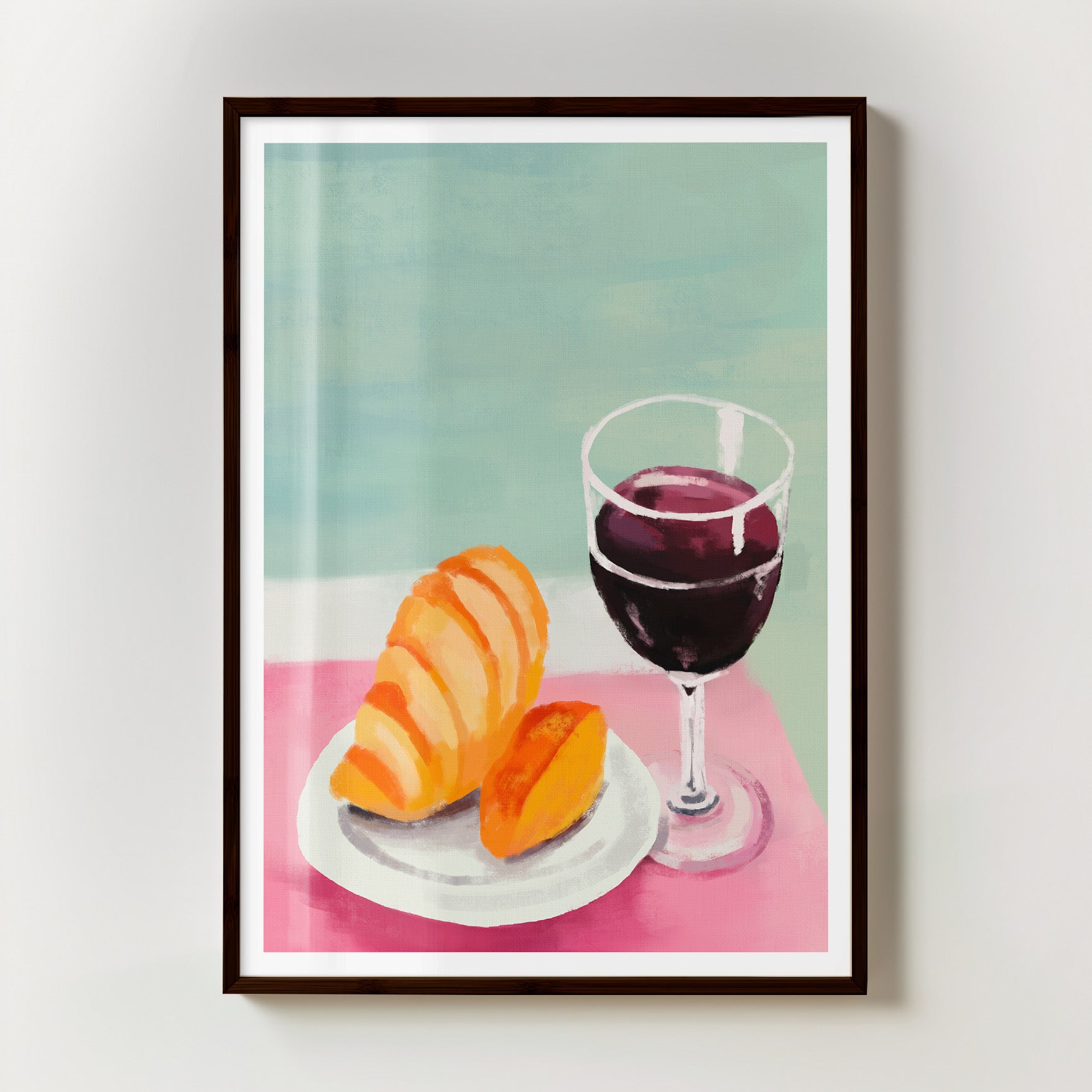 Croissant and Wine