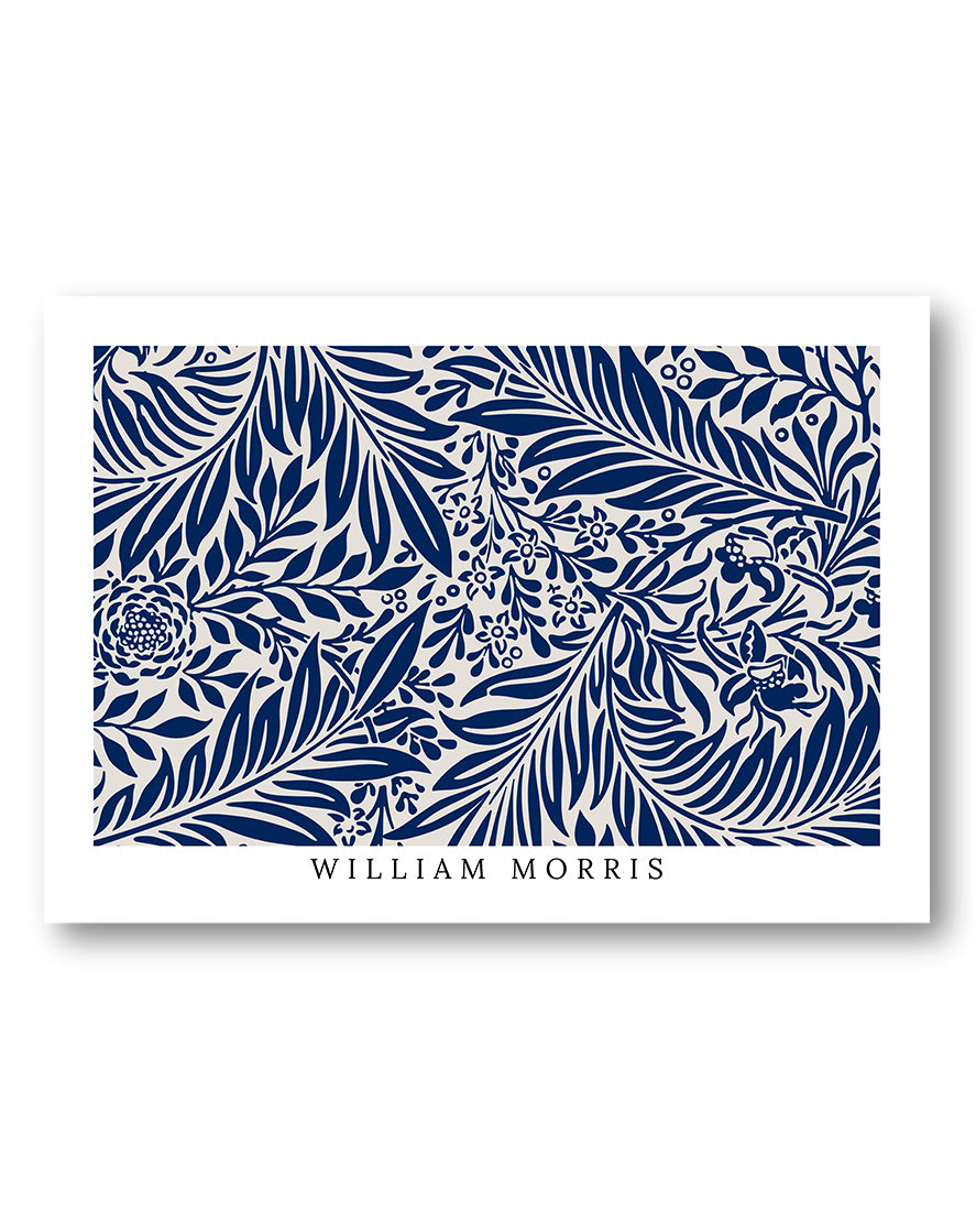 Indigo Garden Poster – FineArt Wandbild, moderne Kunst & Fine Art Print von Spawnd, handgefertigt & Made in Germany