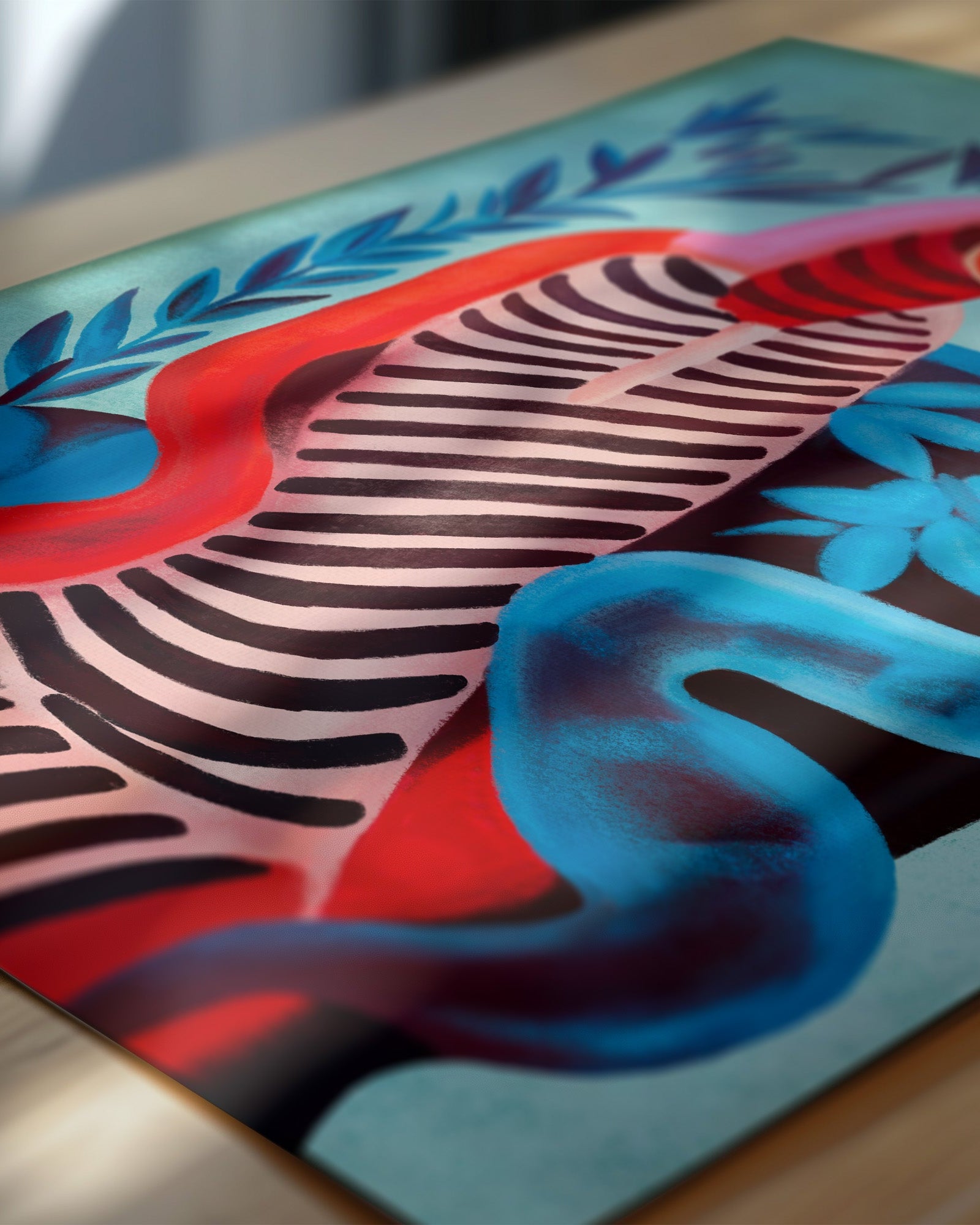 Interwoven Duality Poster – FineArt Wandbild, moderne Kunst & Fine Art Print von Spawnd, handgefertigt & Made in Germany