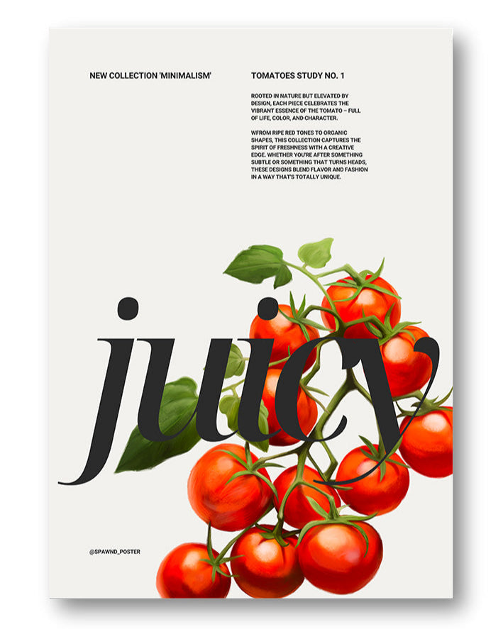 Juicy Poster – FineArt Wandbild, moderne Kunst & Fine Art Print von Spawnd, handgefertigt & Made in Germany