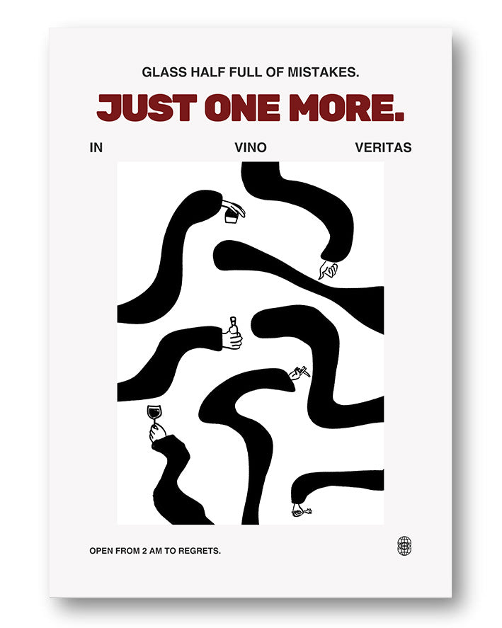 Just one more Poster – FineArt Wandbild, moderne Kunst & Fine Art Print von Spawnd, handgefertigt & Made in Germany
