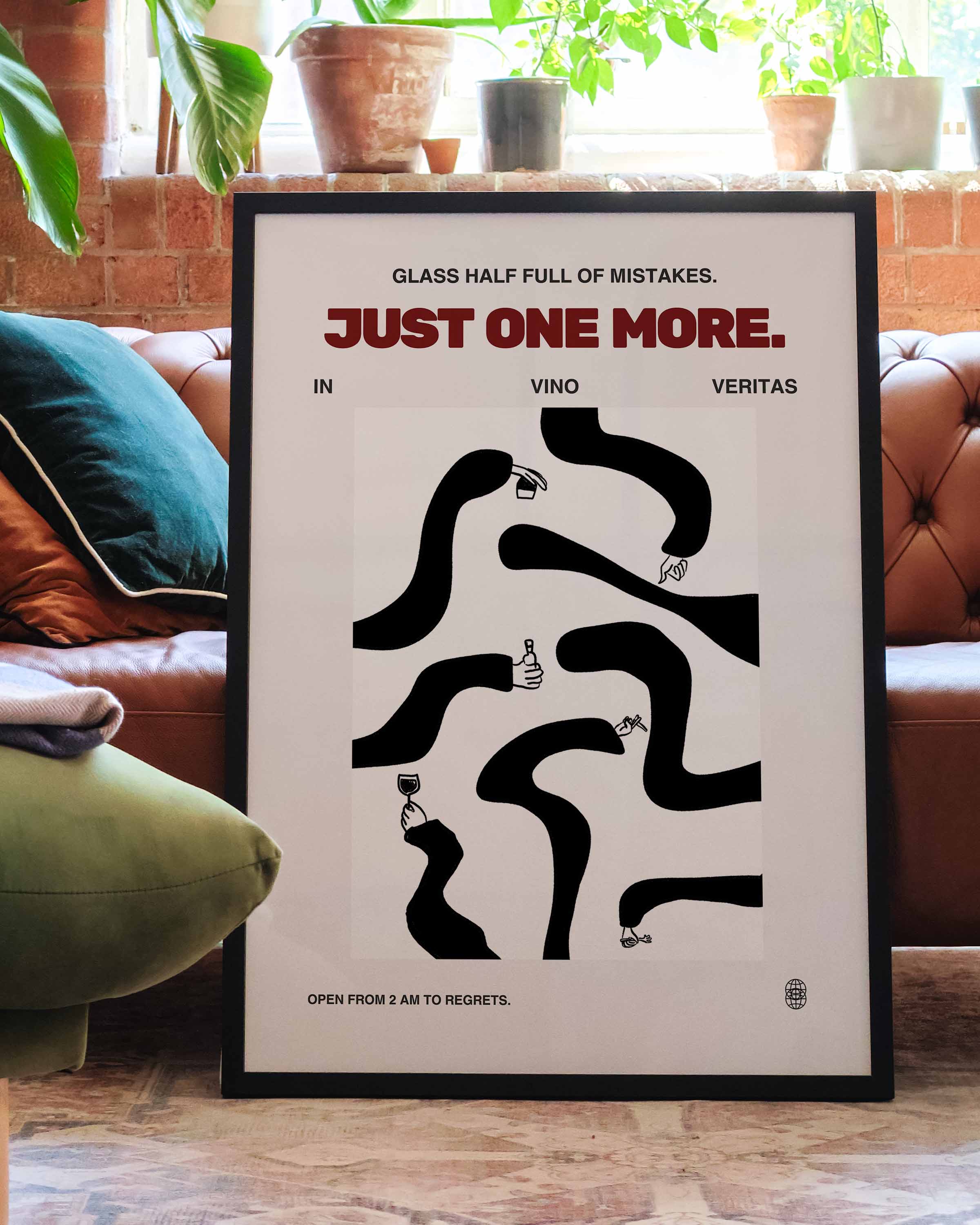 Just one more Poster – FineArt Wandbild, moderne Kunst & Fine Art Print von Spawnd, handgefertigt & Made in Germany