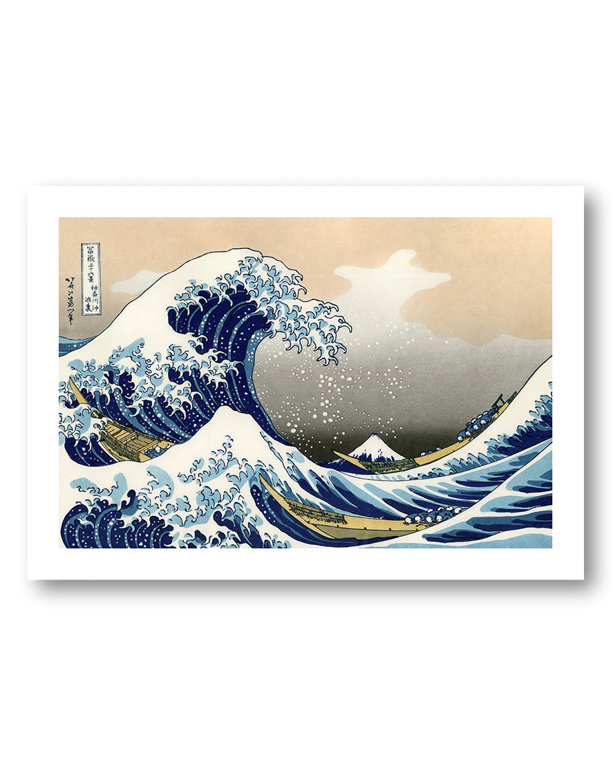 Kanagawa-oki nami ura Poster – FineArt Wandbild, moderne Kunst & Fine Art Print von Spawnd, handgefertigt & Made in Germany