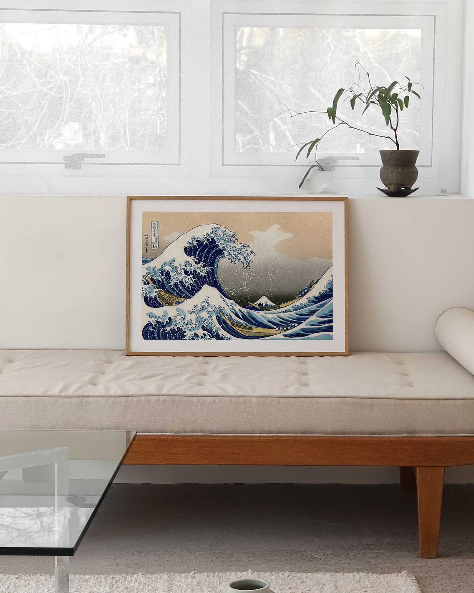 Kanagawa-oki nami ura Poster – FineArt Wandbild, moderne Kunst & Fine Art Print von Spawnd, handgefertigt & Made in Germany