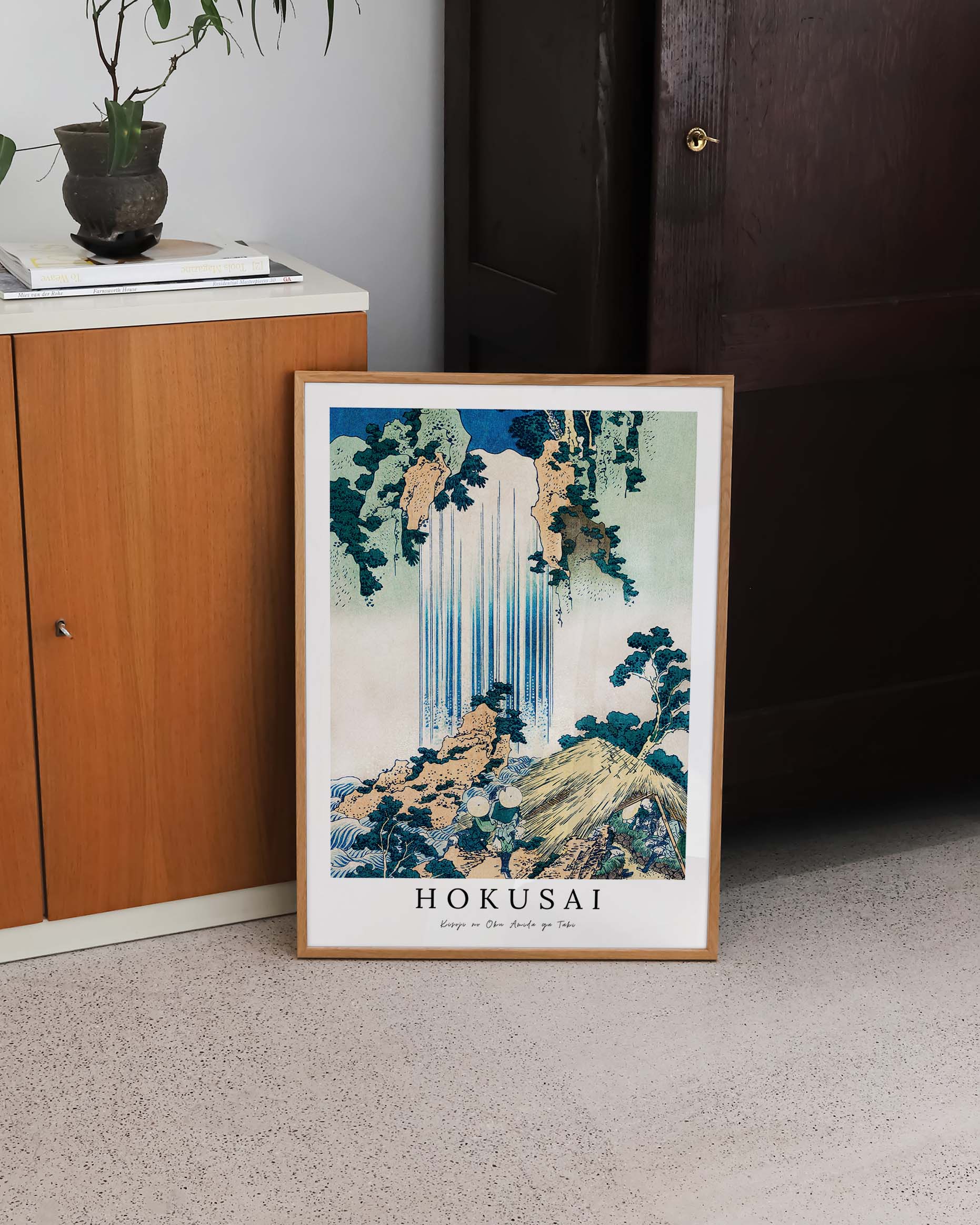 Kisoji no Oku Amida ga Taki Poster – FineArt Wandbild, moderne Kunst & Fine Art Print von Spawnd, handgefertigt & Made in Germany