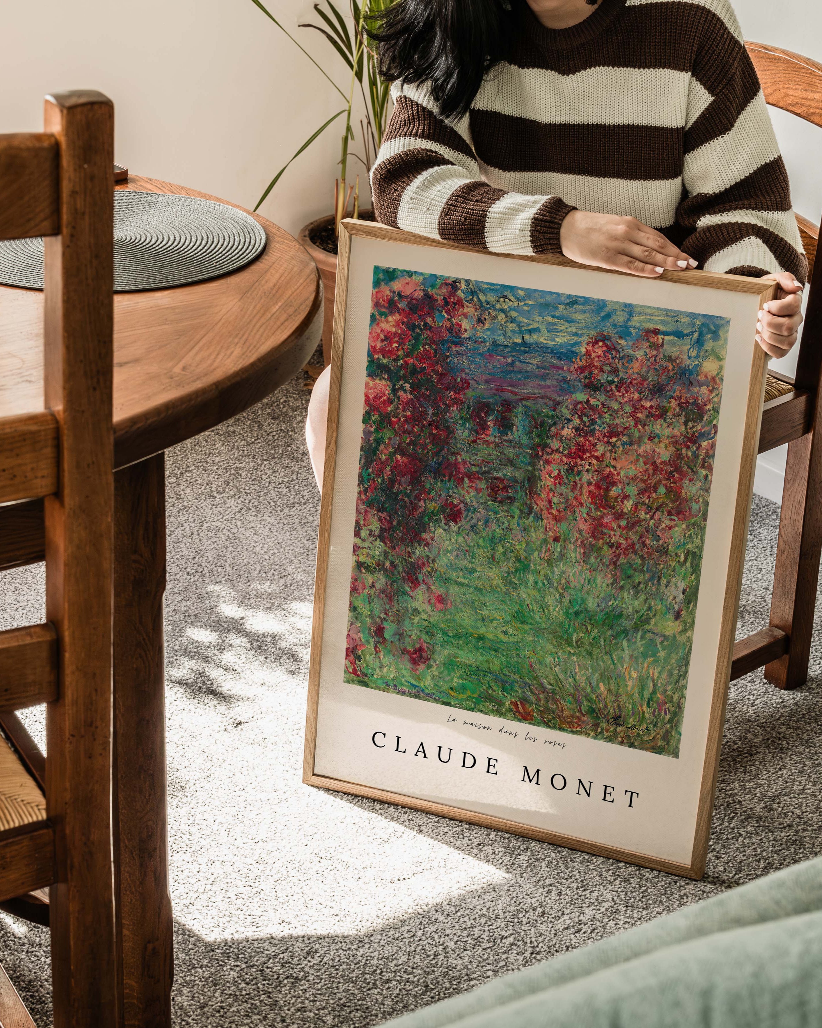 La maison dans les roses Poster – FineArt Wandbild, moderne Kunst & Fine Art Print von Spawnd, handgefertigt & Made in Germany